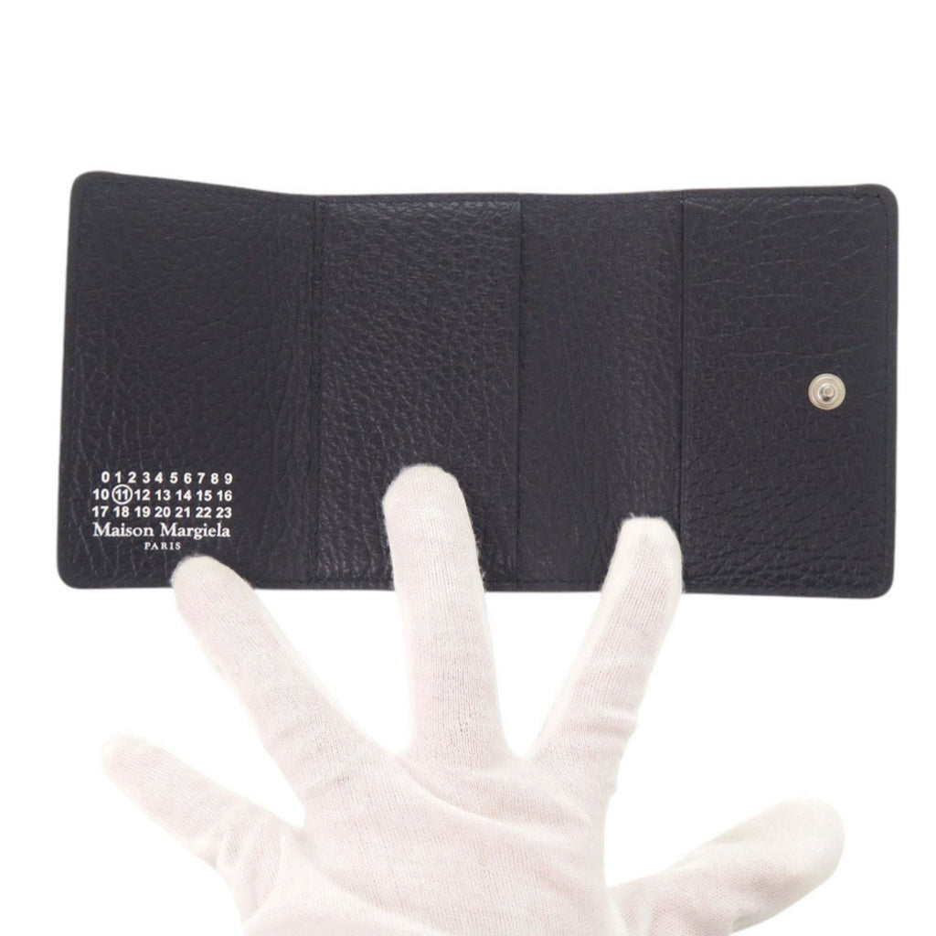 Maison Margiela Navy Leather Wallet (Tri-Fold) (Pre-Owned)