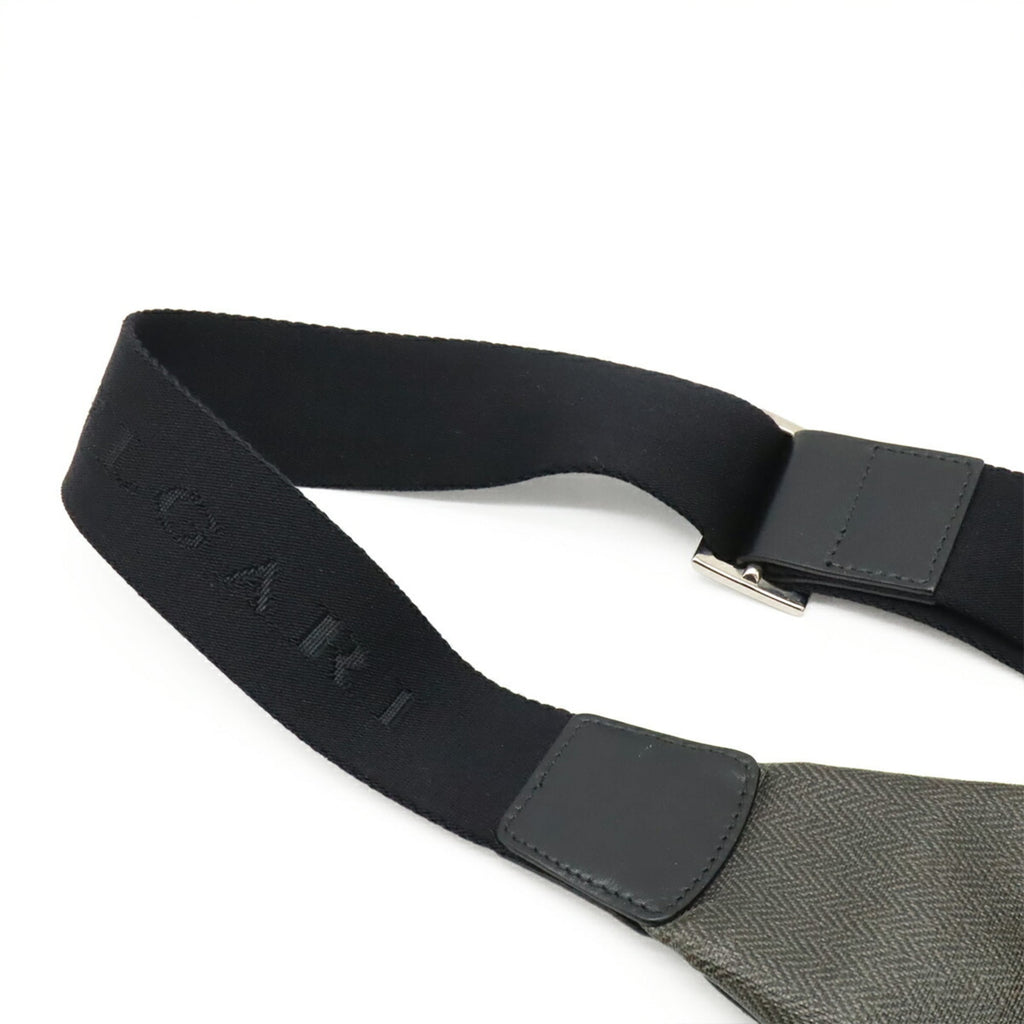 Bvlgari Black Gray Pvc Leather Shoulder Bag Sling Bag (Pre-Owned)