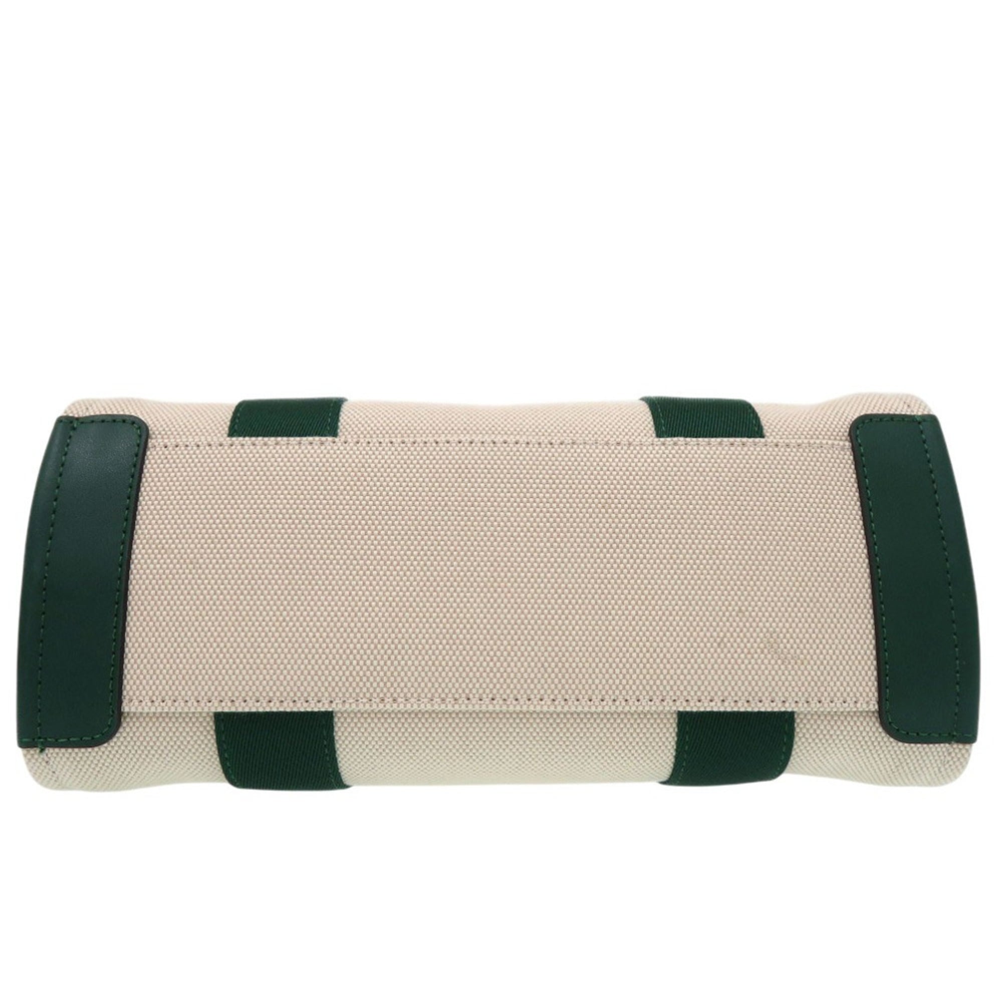 Kate Spade Beige Canvas Leather Shoulder Bag (Pre-Owned)