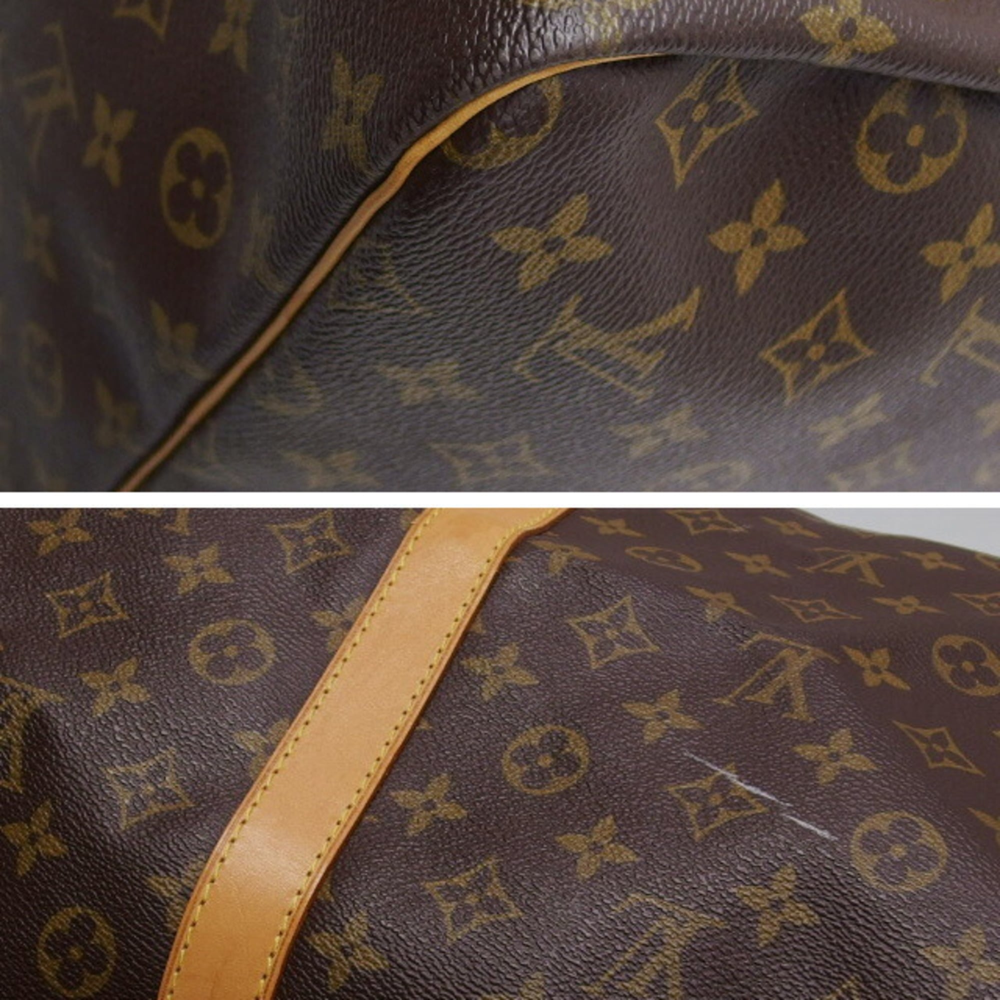Louis Vuitton Brown Monogram Canvas Boston Bag (Pre-Owned)