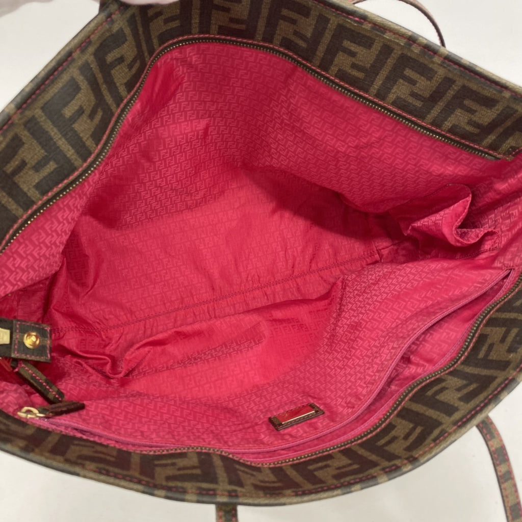 Fendi Brown Pvc Tote Bag (Pre-Owned)