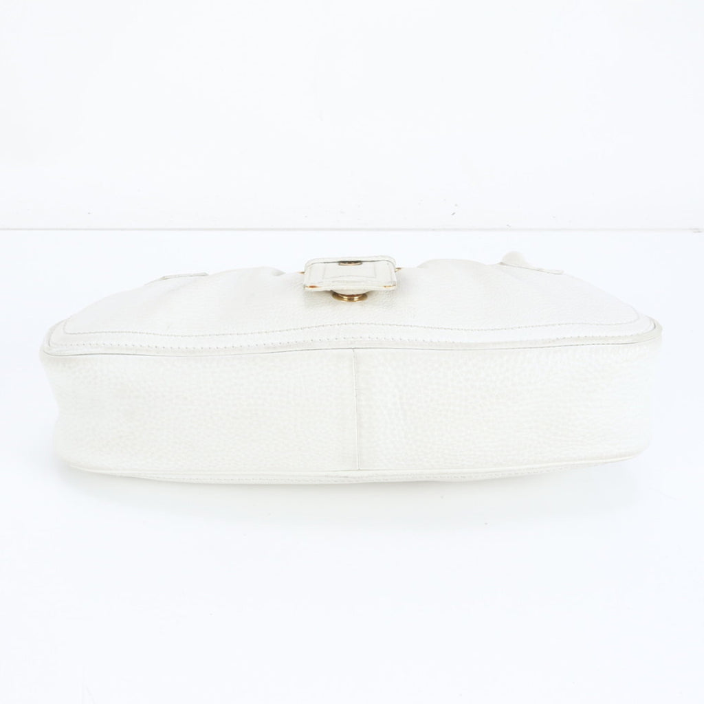 Celine White Leather Shoulder Bag (Pre-Owned)