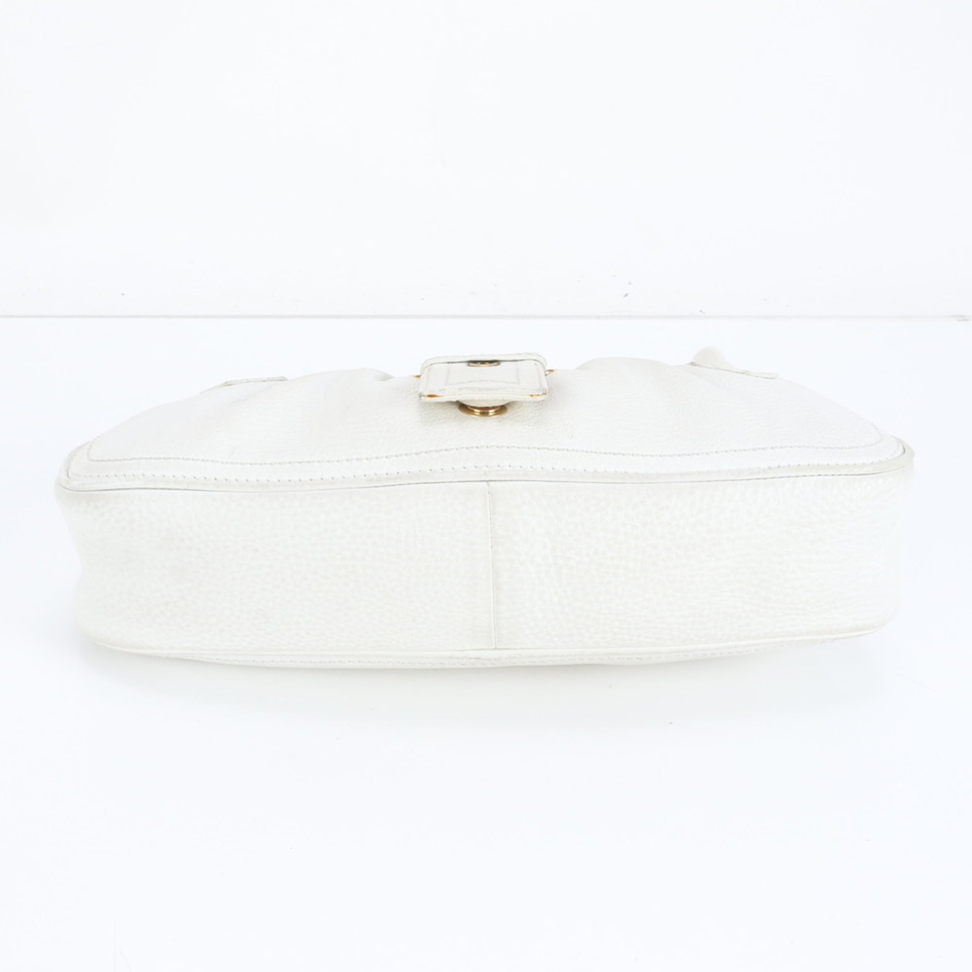 Celine White Leather Shoulder Bag (Pre-Owned)