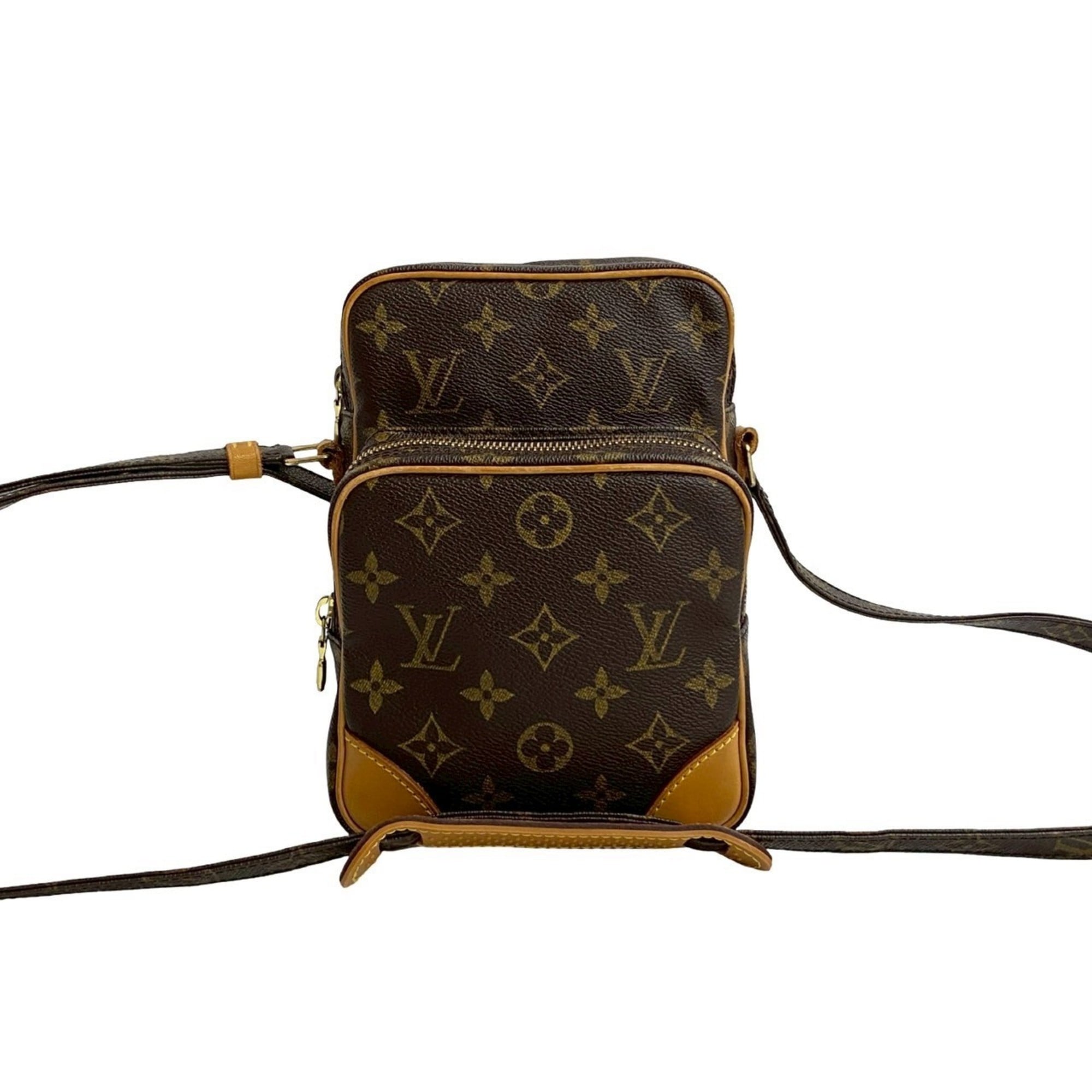 Louis Vuitton Brown Leather Pvc Pochette Shoulder Bag (Pre-Owned)