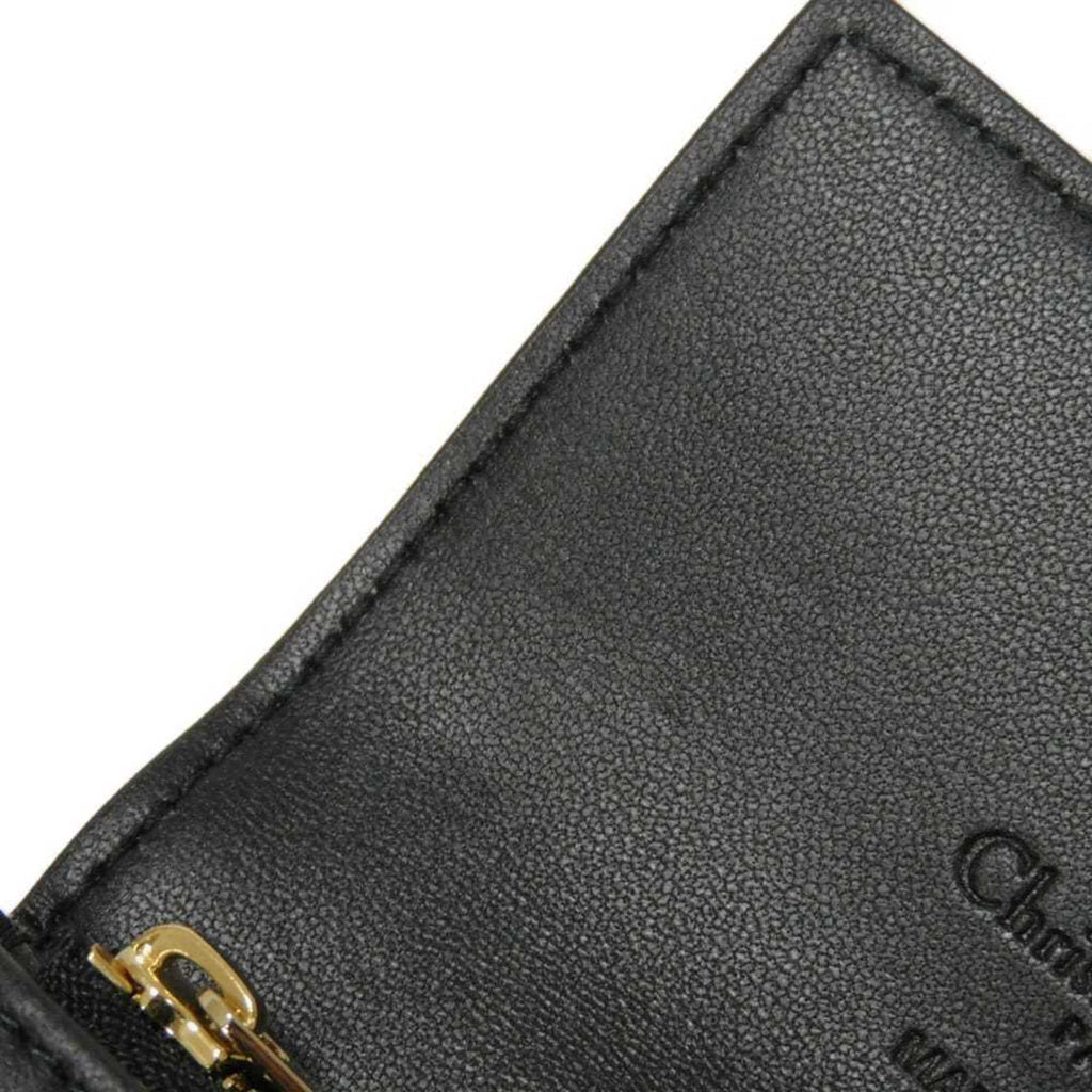 Christian Dior Black Leather Wallet (Bi-Fold) (Pre-Owned)