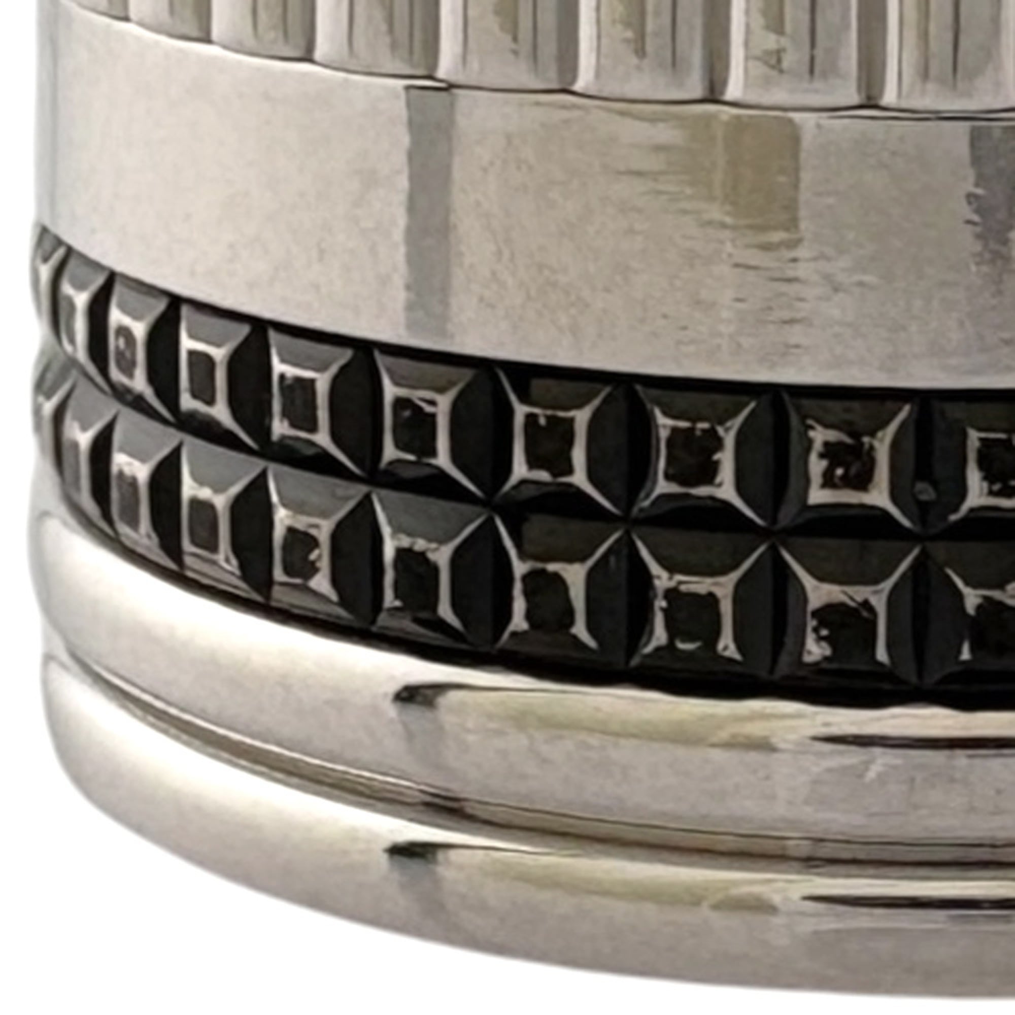 Boucheron Black White Gold White Gold (18K) Band Ring (Pre-Owned)