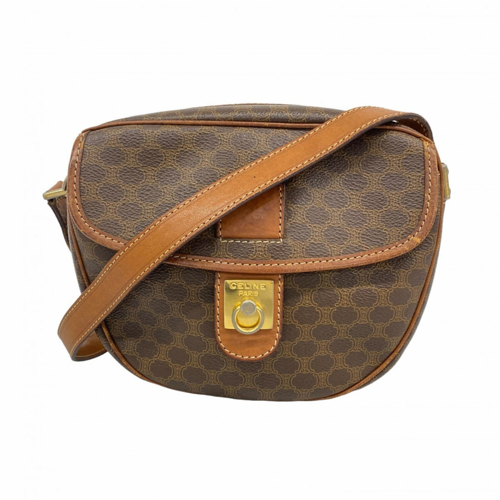 Celine Brown Pvc Shoulder Bag (Pre-Owned)