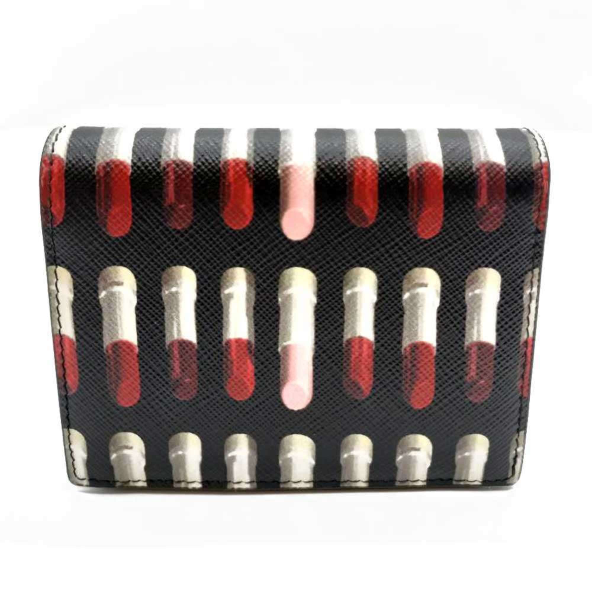 Prada Multi-Color Saffiano Wallet (Bi-Fold) (Pre-Owned)