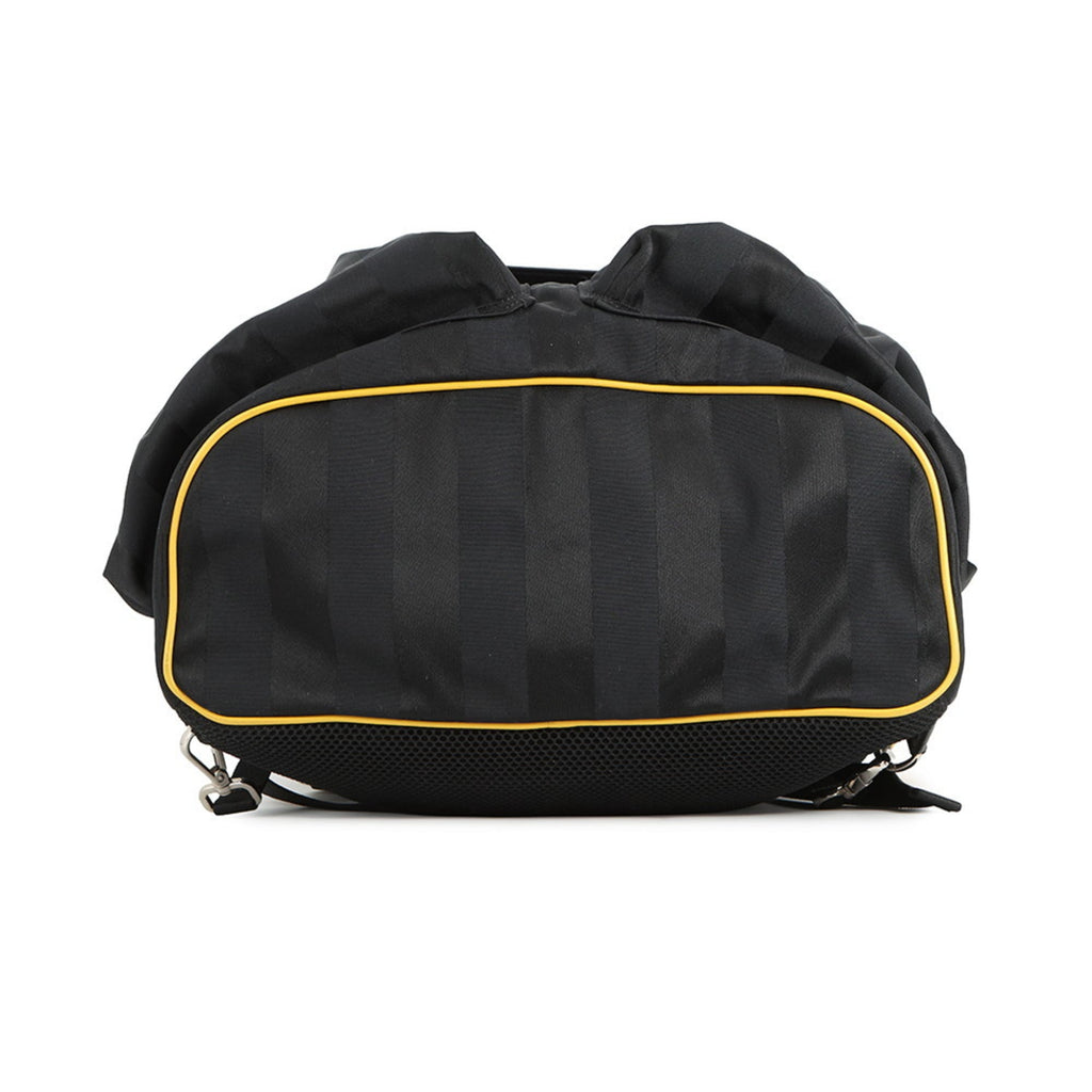 Fendi Pequin Black Yellow Nylon Leather Backpack (Pre-Owned)