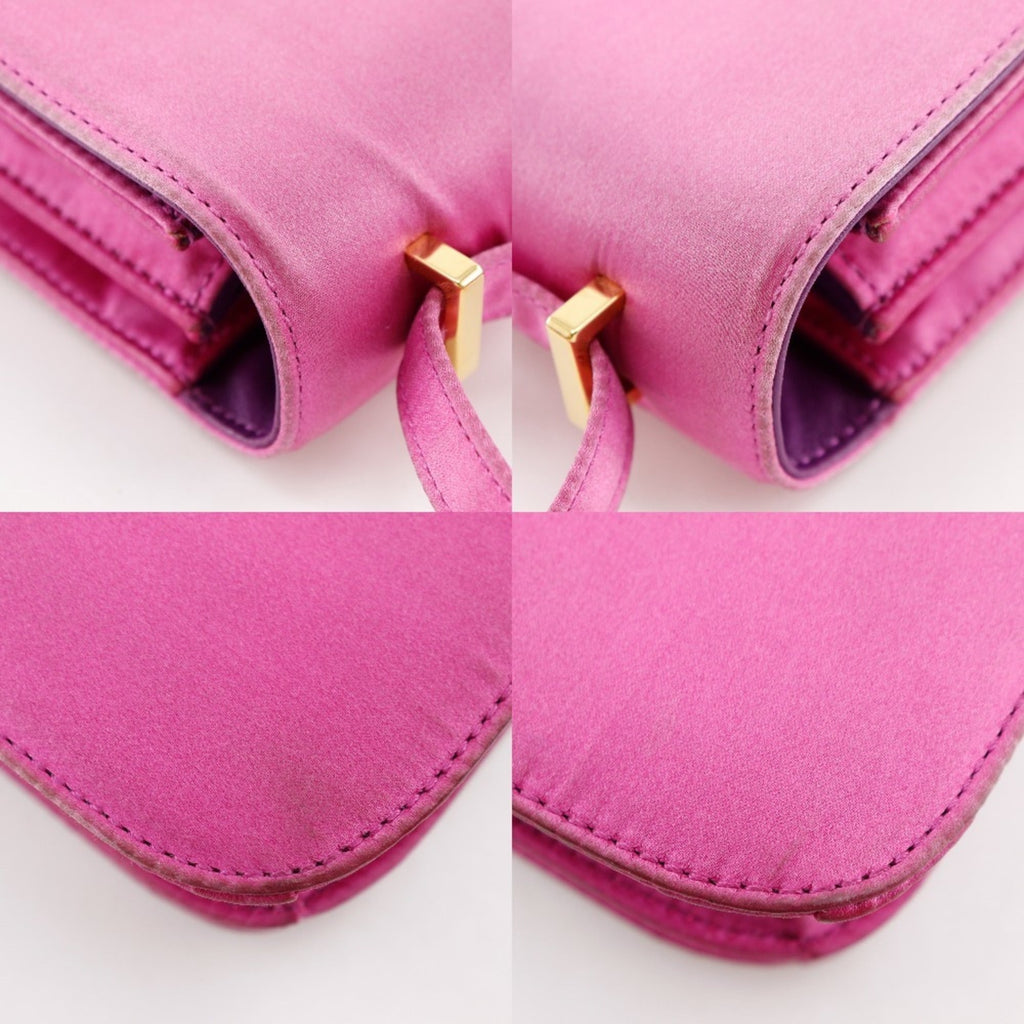 Hermes Constance Pink Silk Shoulder Bag (Pre-Owned)