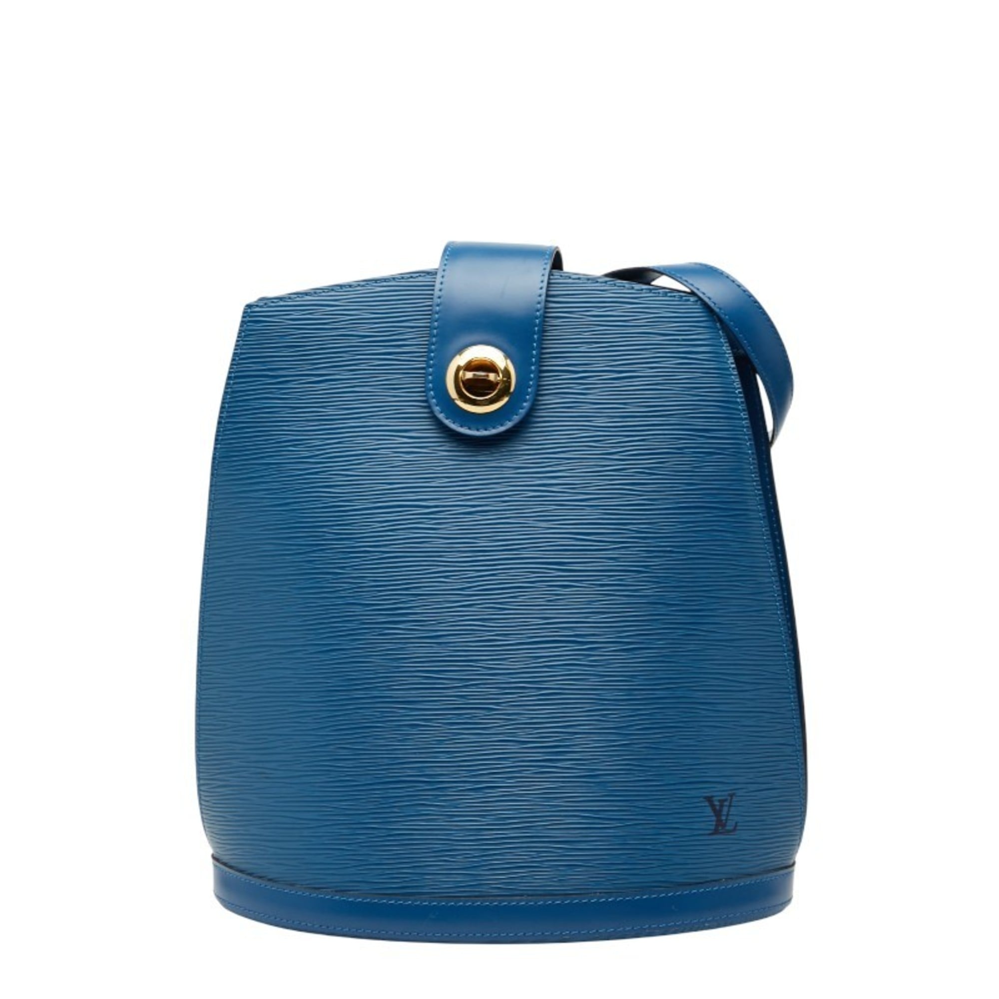 Louis Vuitton Toledo Blue Leather Shoulder Bag (Pre-Owned)