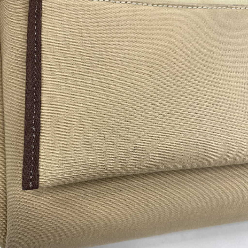 Hermes Beige Toile Officier Handbag (Pre-Owned)