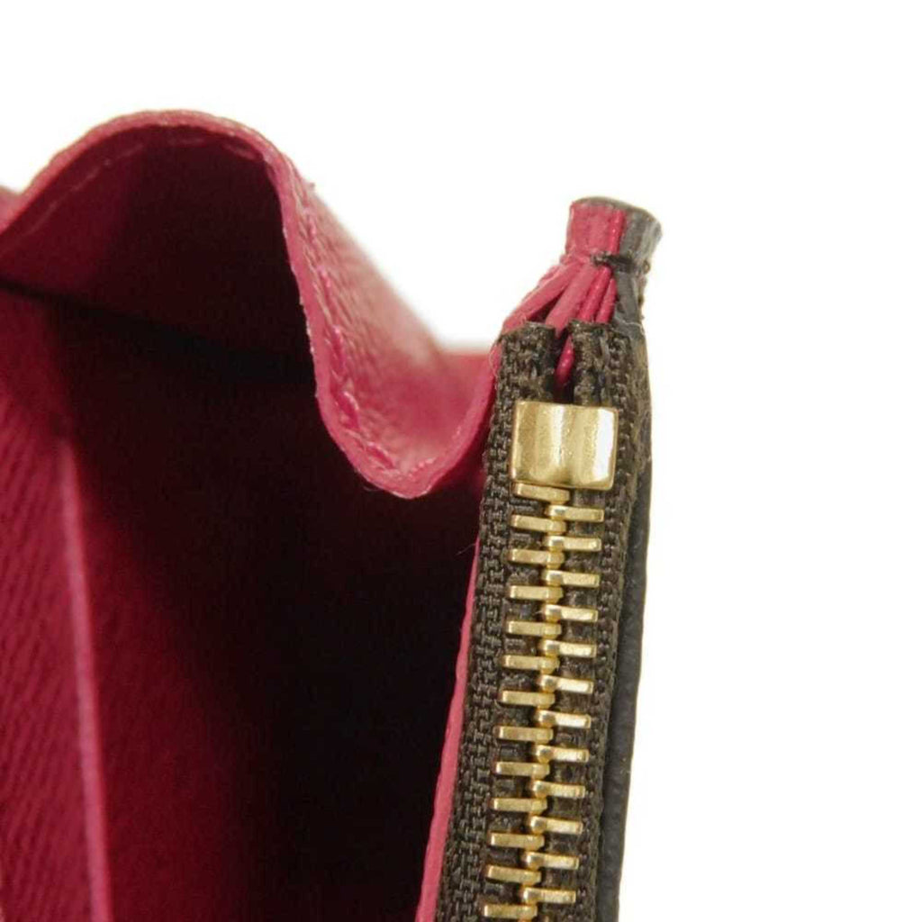 Louis Vuitton Monogram Brown Fuchsia Monogram Monogram Wallet (Bi-Fold) (Pre-Owned)