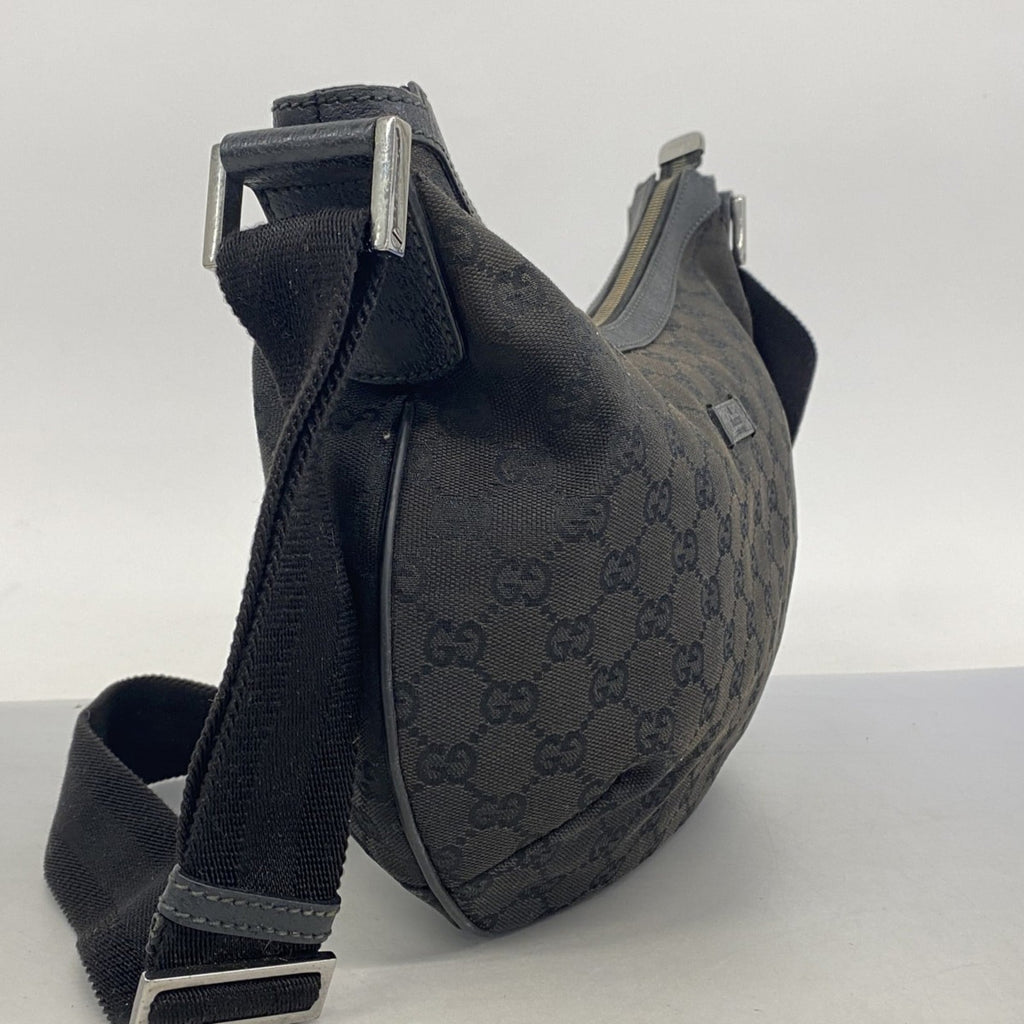 Gucci Black Canvas Shoulder Bag (Pre-Owned)