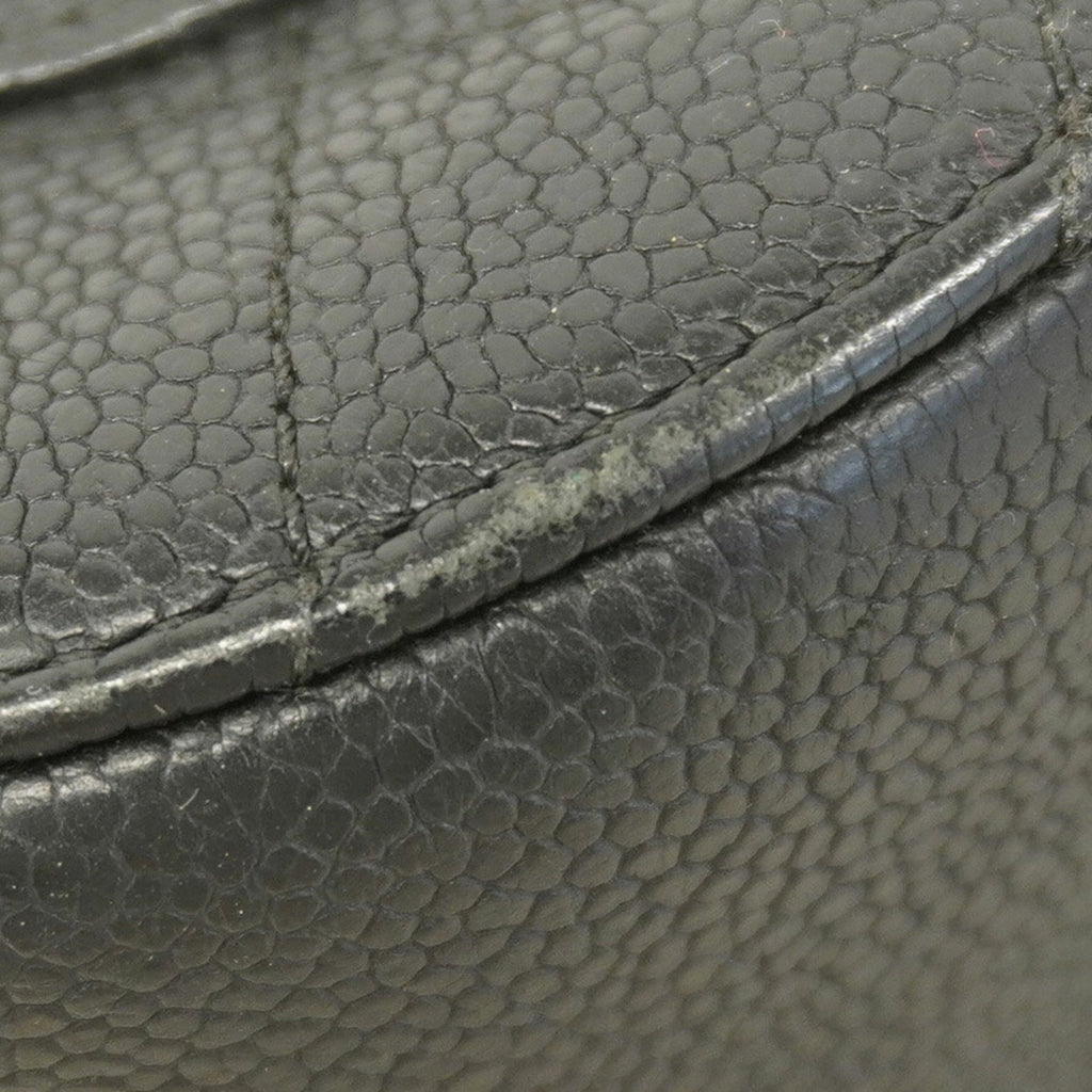 Chanel Black Grained Calfskin Shoulder Bag (Pre-Owned)