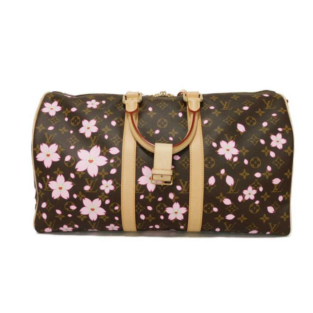 Louis Vuitton Blossom Brown Cherry Monogram Canvas Boston Bag (Pre-Owned)