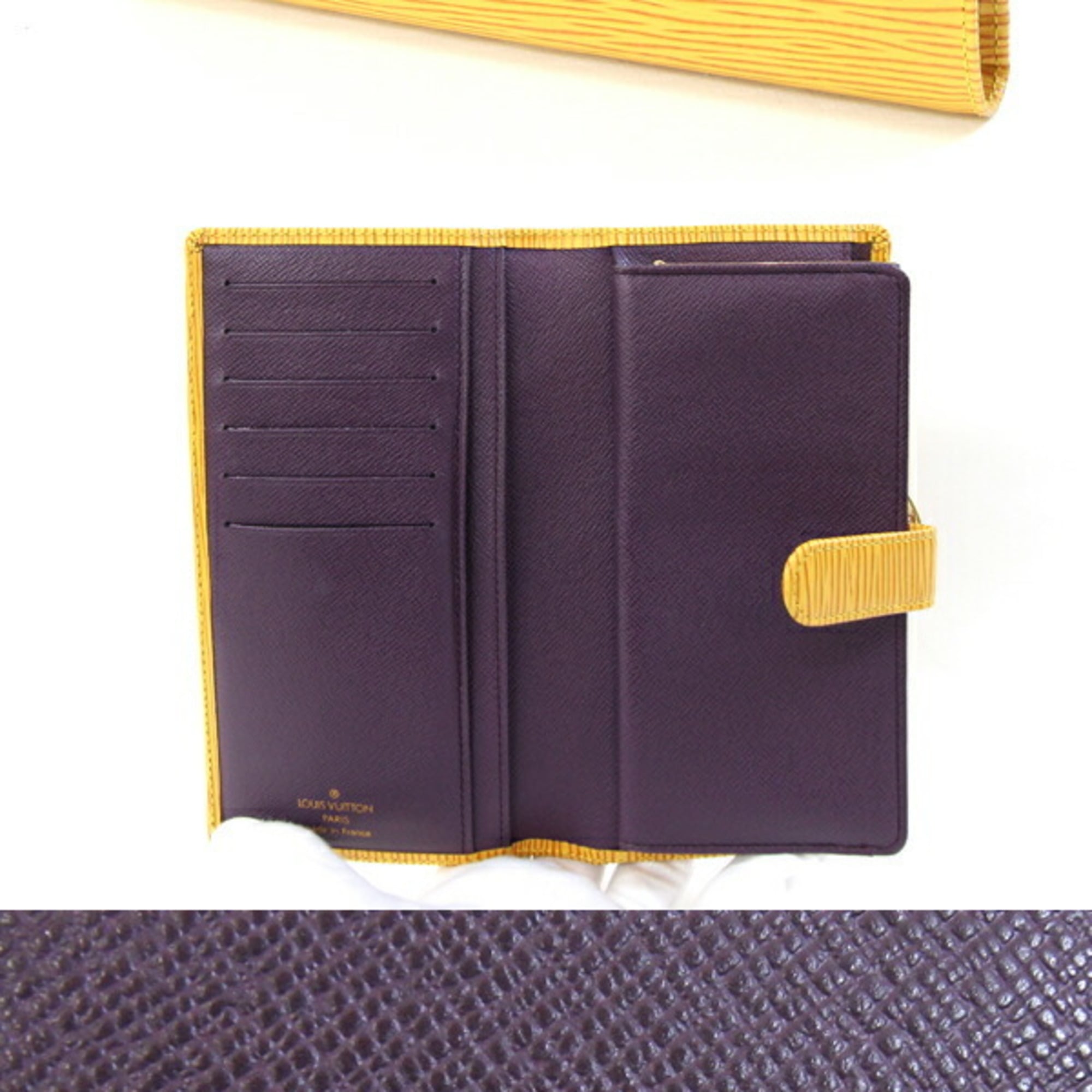 Louis Vuitton Yellow Epi Leather Long Wallet (Bi-Fold) (Pre-Owned)
