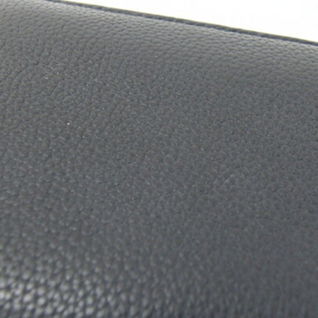 Saint Laurent Black Leather Long Wallet (Bi-Fold) (Pre-Owned)