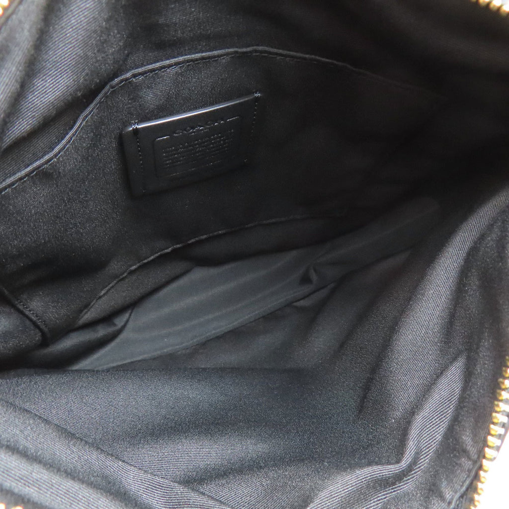 Coach Black Leather Shoulder Bag (Pre-Owned)