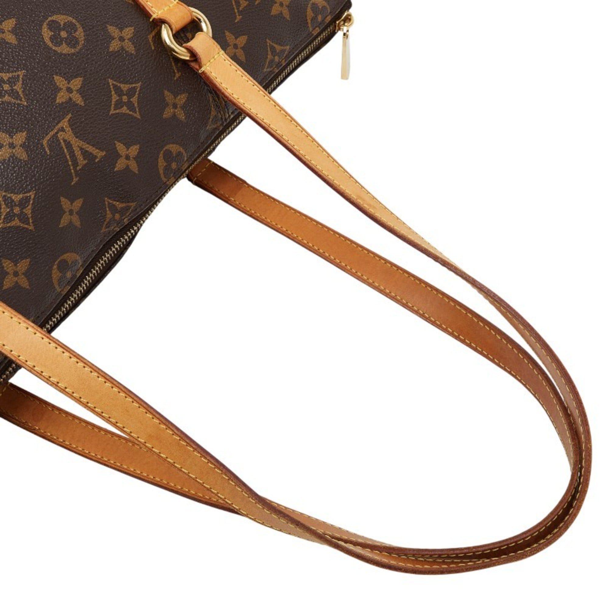 Louis Vuitton Brown Pvc Leather Shoulder Bag Tote Bag (Pre-Owned)