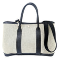 Hermes Black Canvas Leather Shoulder Bag (Pre-Owned)