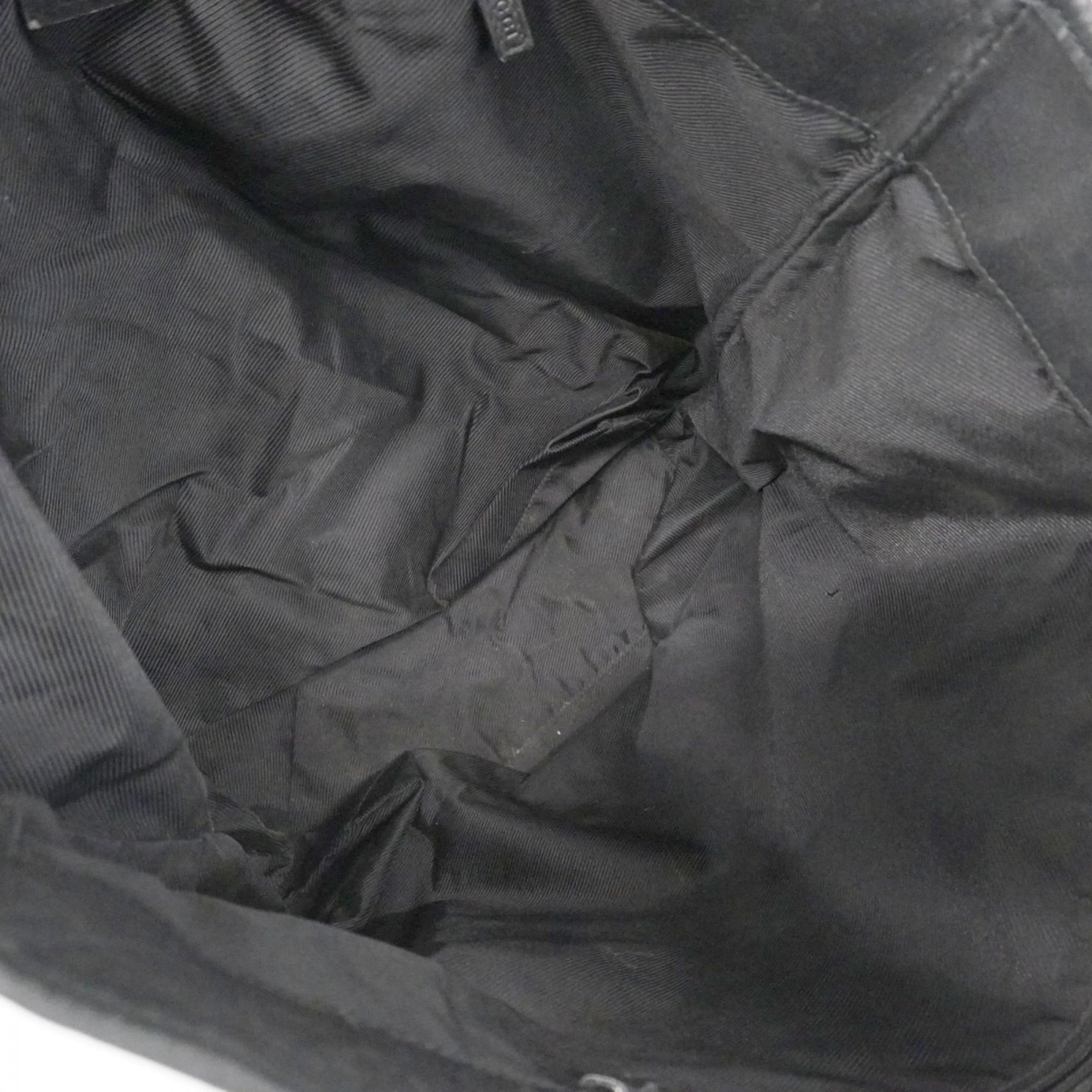 Gucci Black Canvas Tote Bag (Pre-Owned)