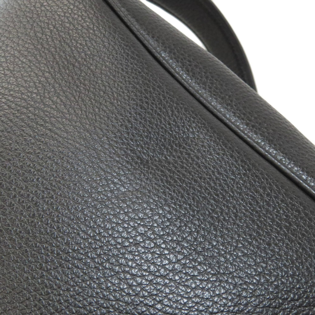 Coach Black Leather Shoulder Bag (Pre-Owned)