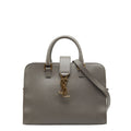 Saint Laurent Gray Leather Handbag Shoulder Bag (Pre-Owned)