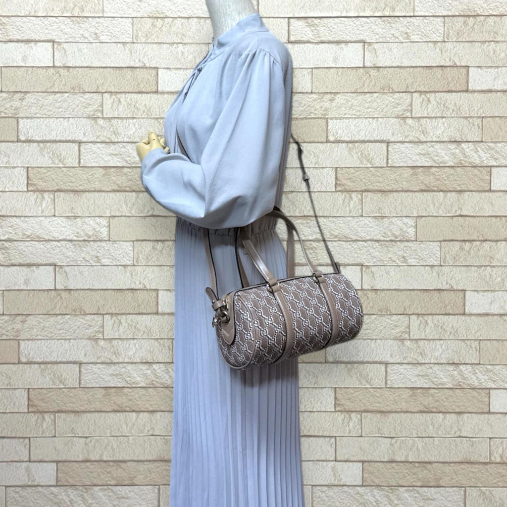 Gucci Brown Pvc Leather Shoulder Bag (Pre-Owned)