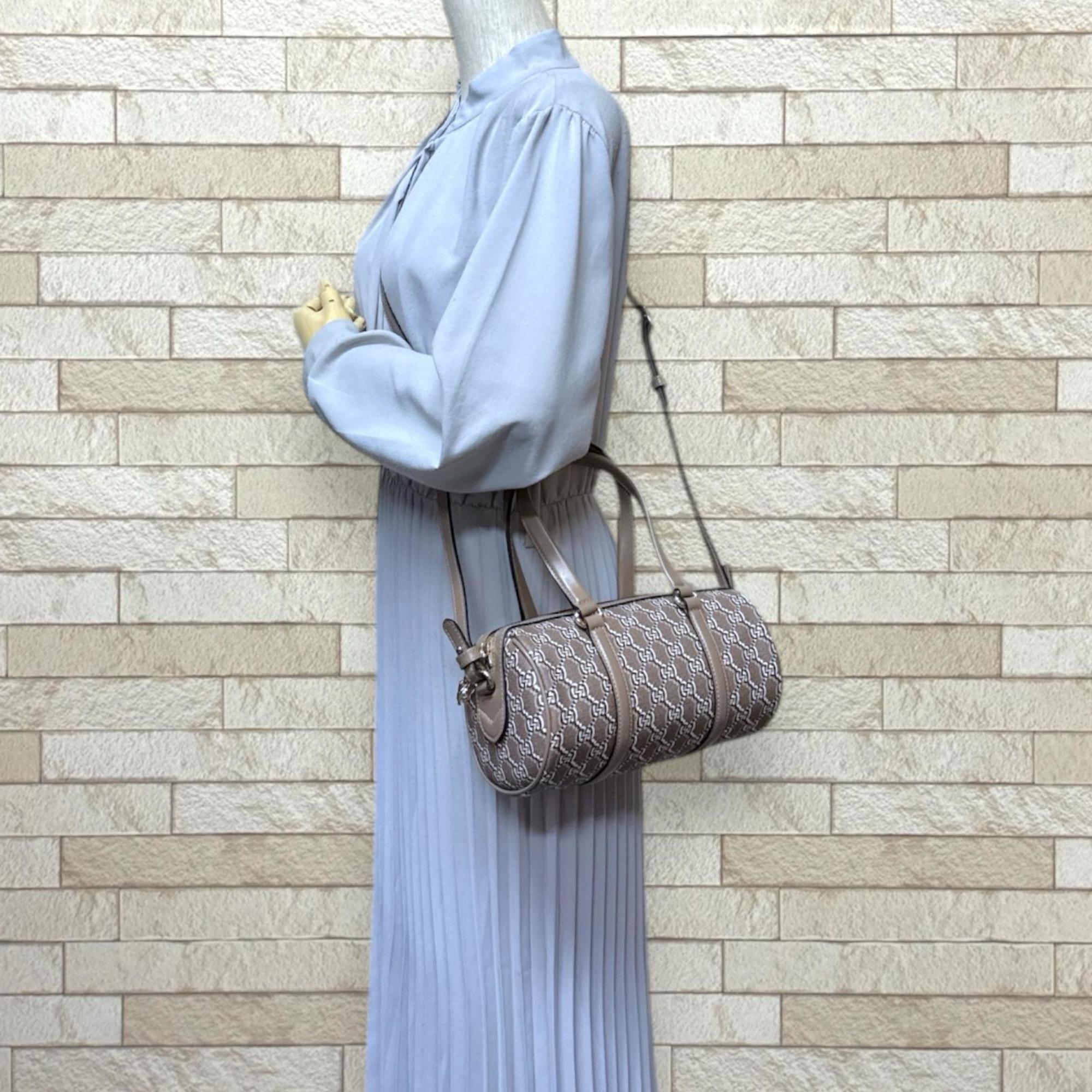 Gucci Brown Pvc Leather Shoulder Bag (Pre-Owned)