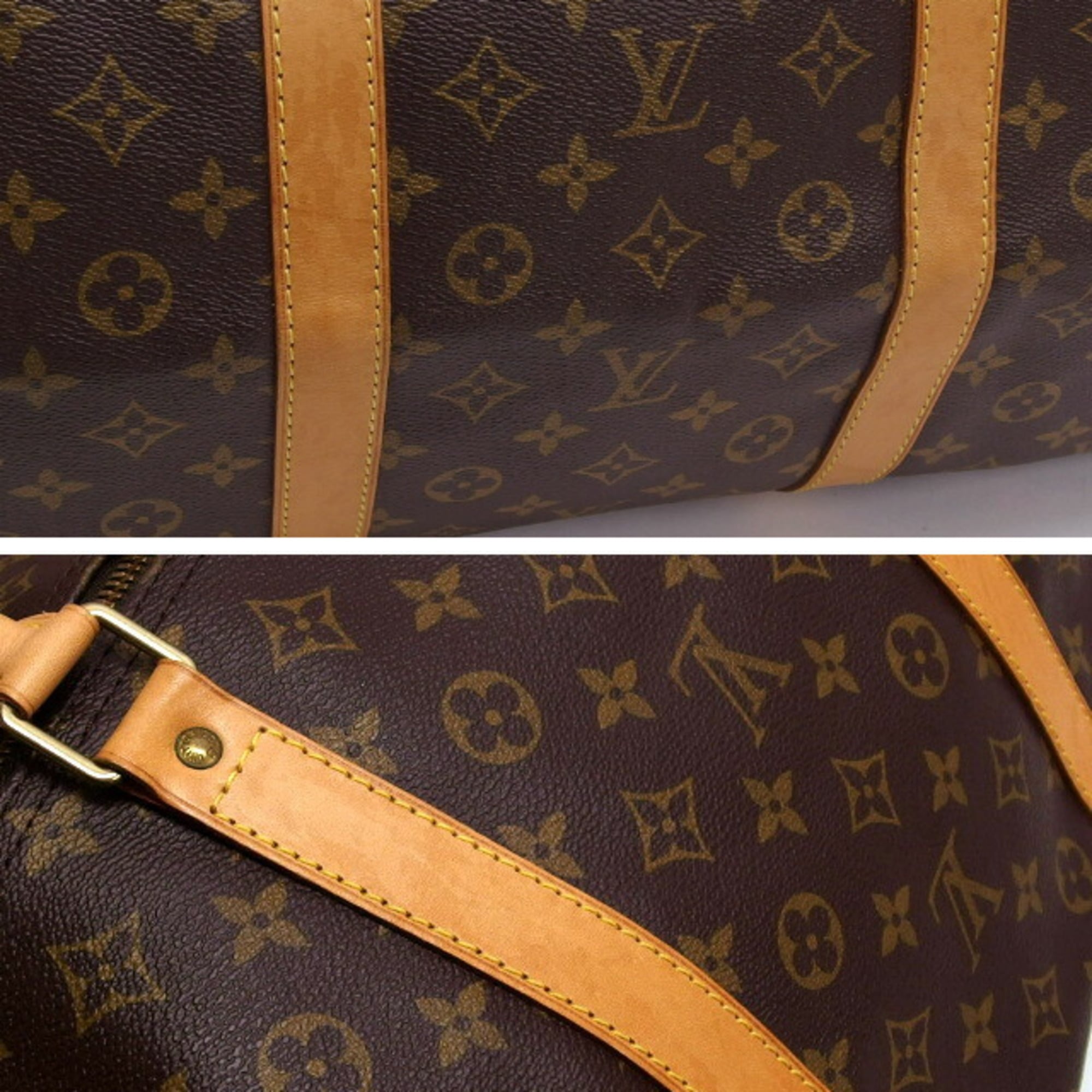 Louis Vuitton Brown Monogram Canvas Boston Bag (Pre-Owned)