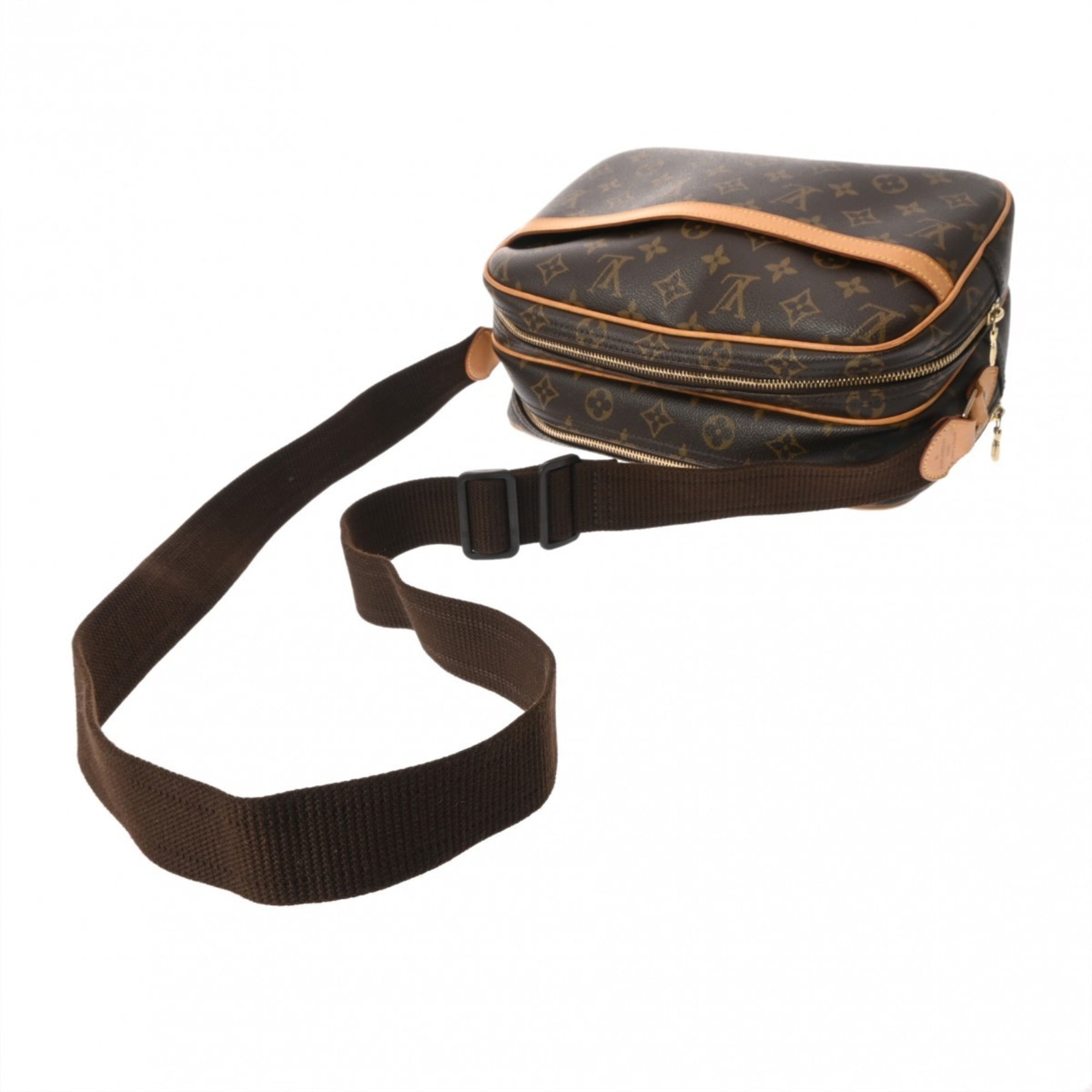 Louis Vuitton Brown Monogram Canvas Shoulder Bag (Pre-Owned)