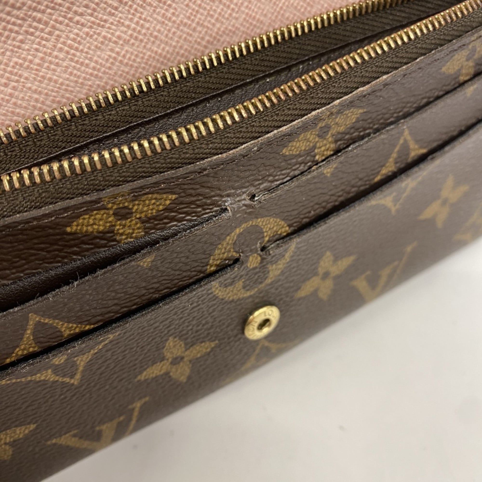 Louis Vuitton Brown Rose Ballerine Long Wallet (Bi-Fold) (Pre-Owned)