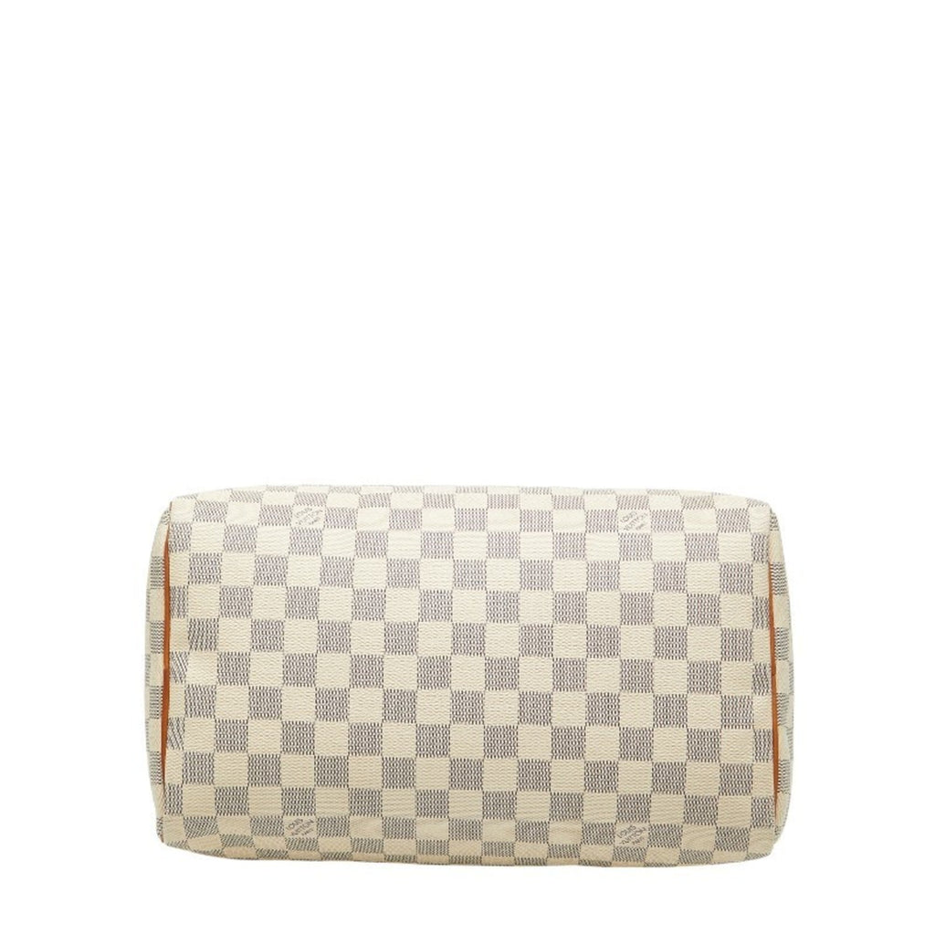Louis Vuitton White Pvc Leather Boston Bag Handbag (Pre-Owned)