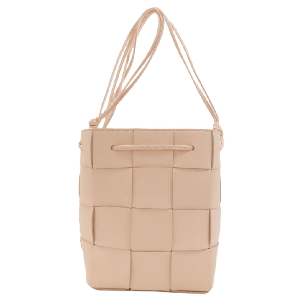 Bottega Veneta Pink Beige Leather Shoulder Bag (Pre-Owned)