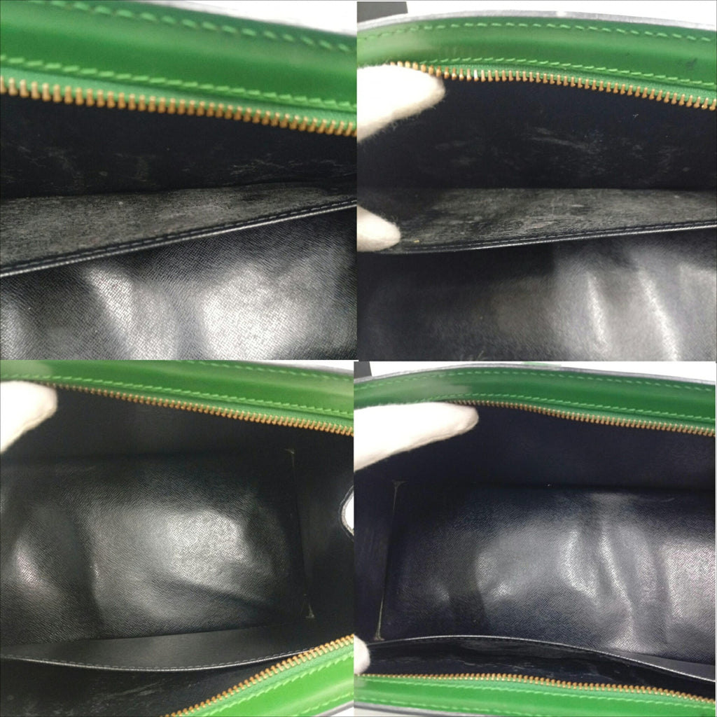 Louis Vuitton Borneo Green Green Epi Leather Handbag (Pre-Owned)