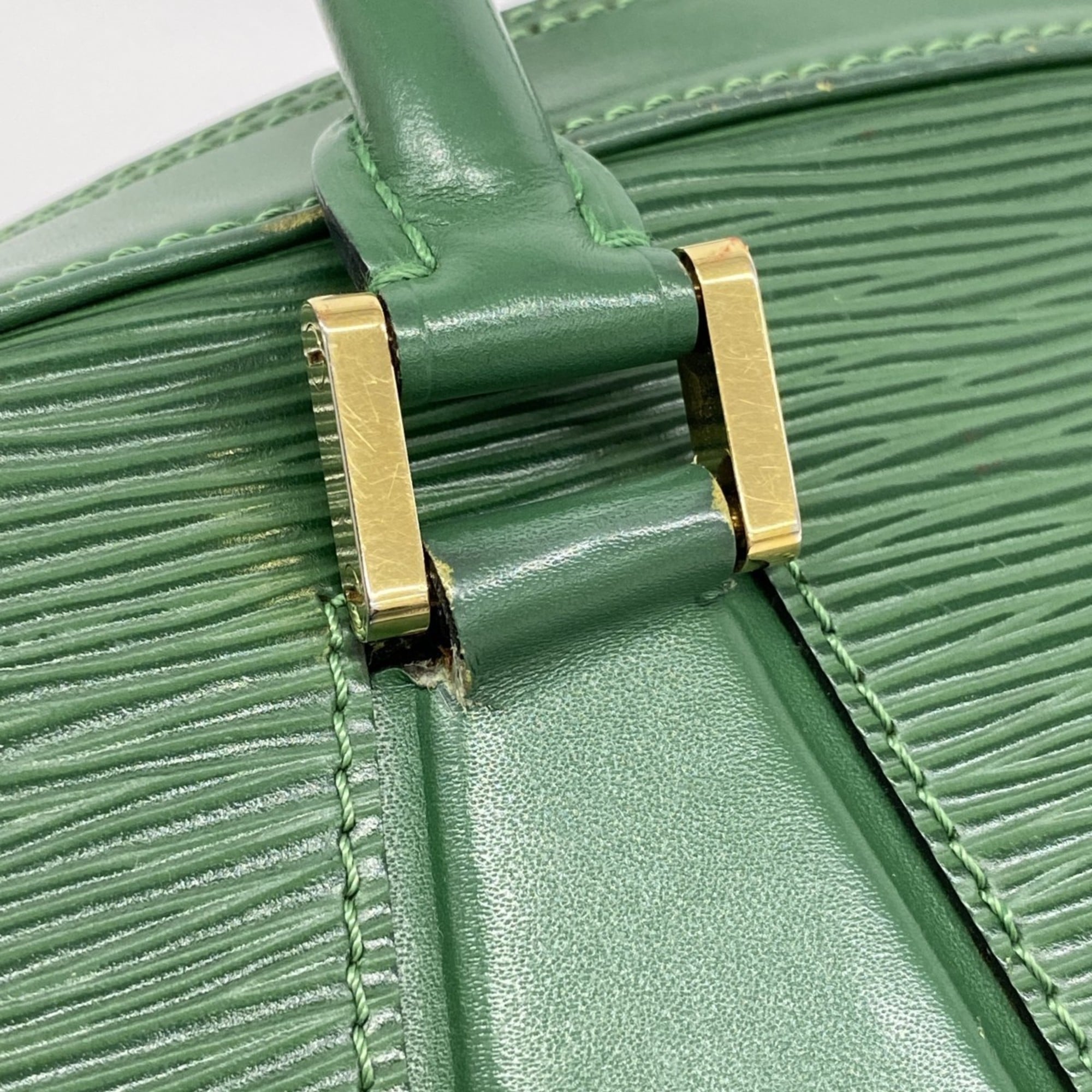 Louis Vuitton Borneo Green Handbag (Pre-Owned)