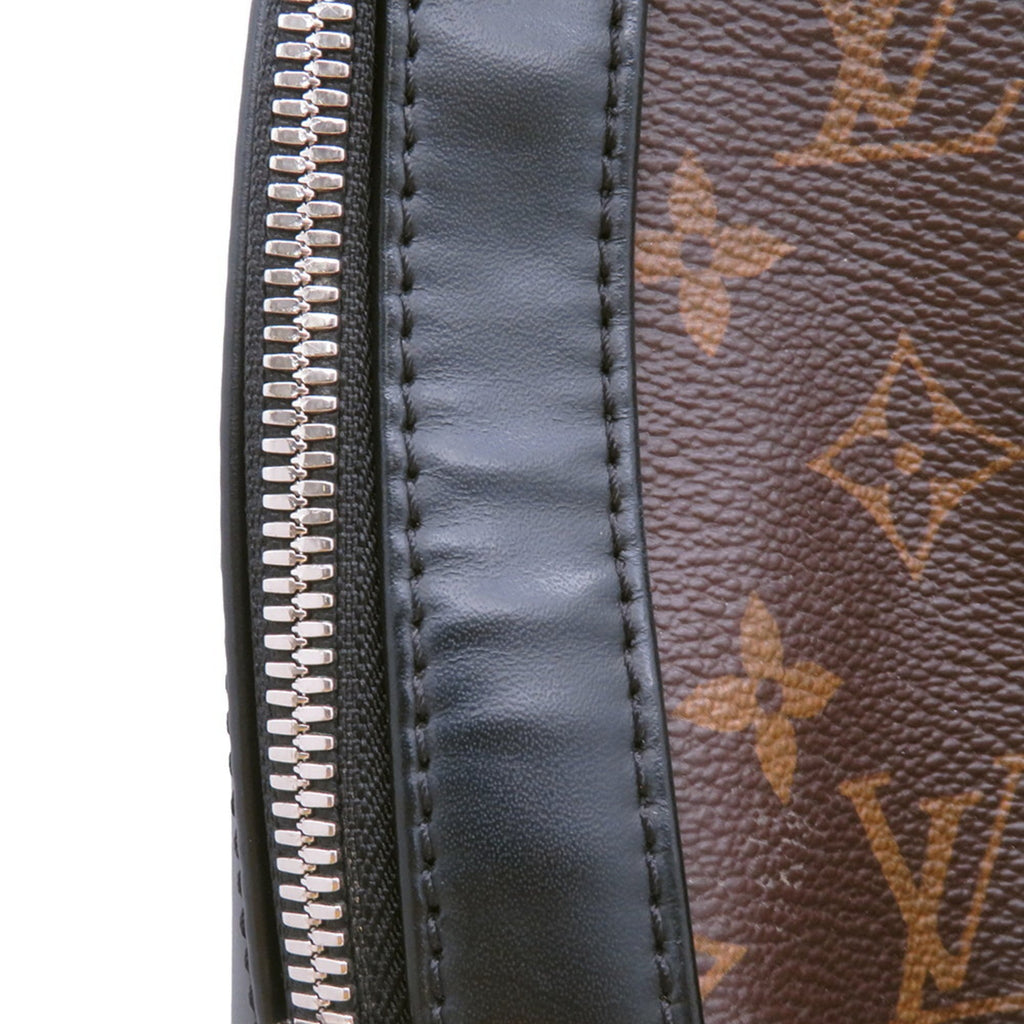 Louis Vuitton Monogram Macassar Black Brown Monogram Macassar Noir Backpack (Pre-Owned)