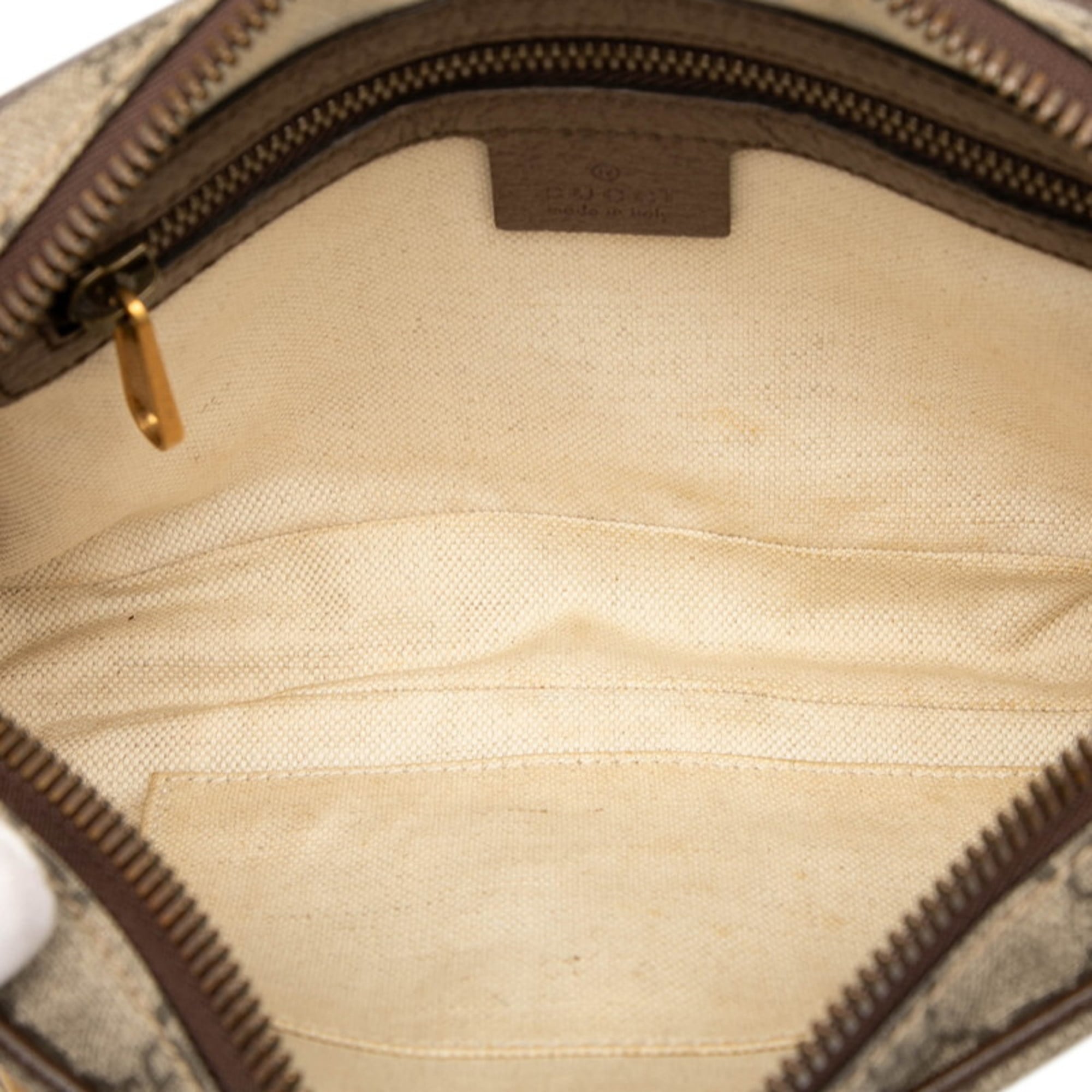 Gucci Beige Brown Pvc Leather Sling Bag (Pre-Owned)