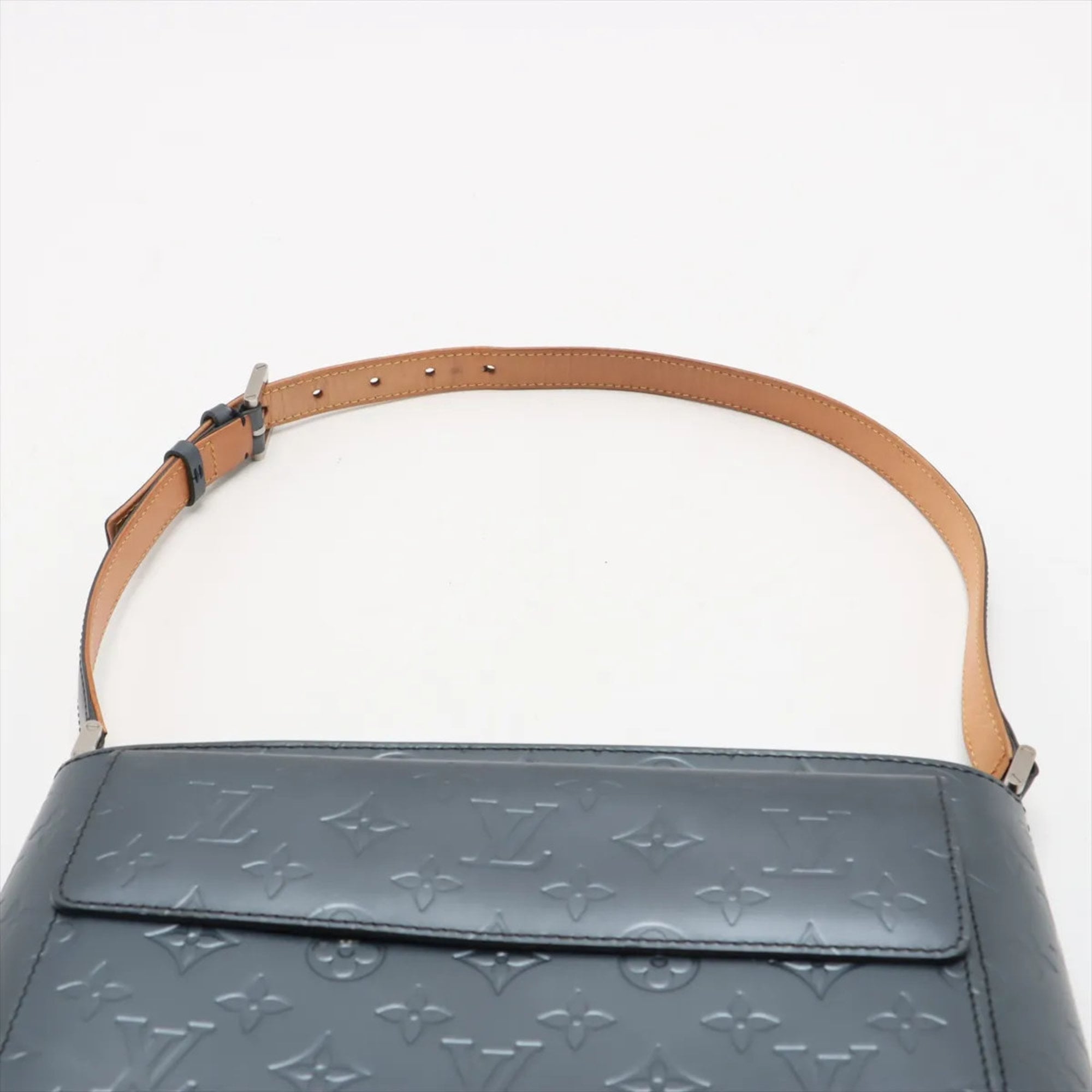 Louis Vuitton Blue Leather Shoulder Bag (Pre-Owned)