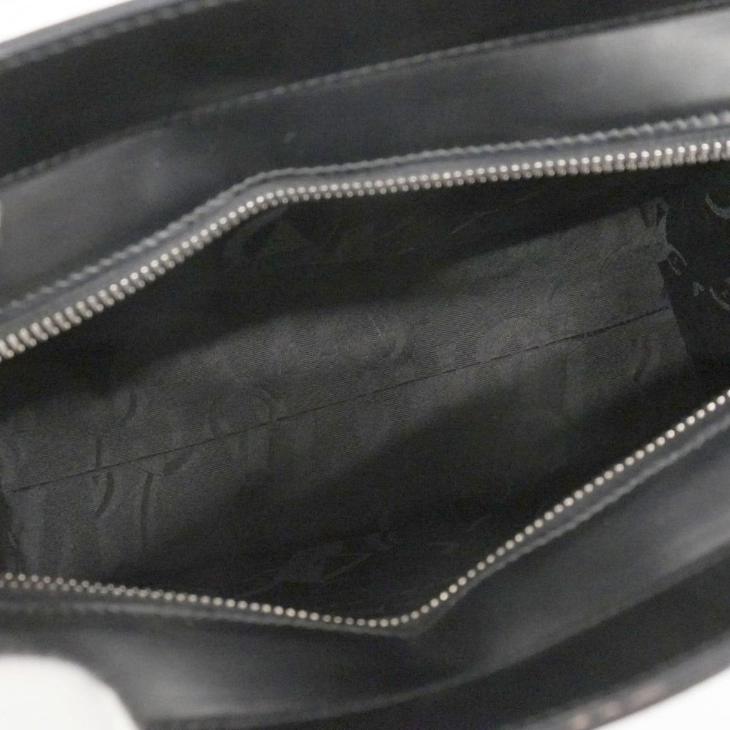 Salvatore Ferragamo Black Leather Handbag (Pre-Owned)
