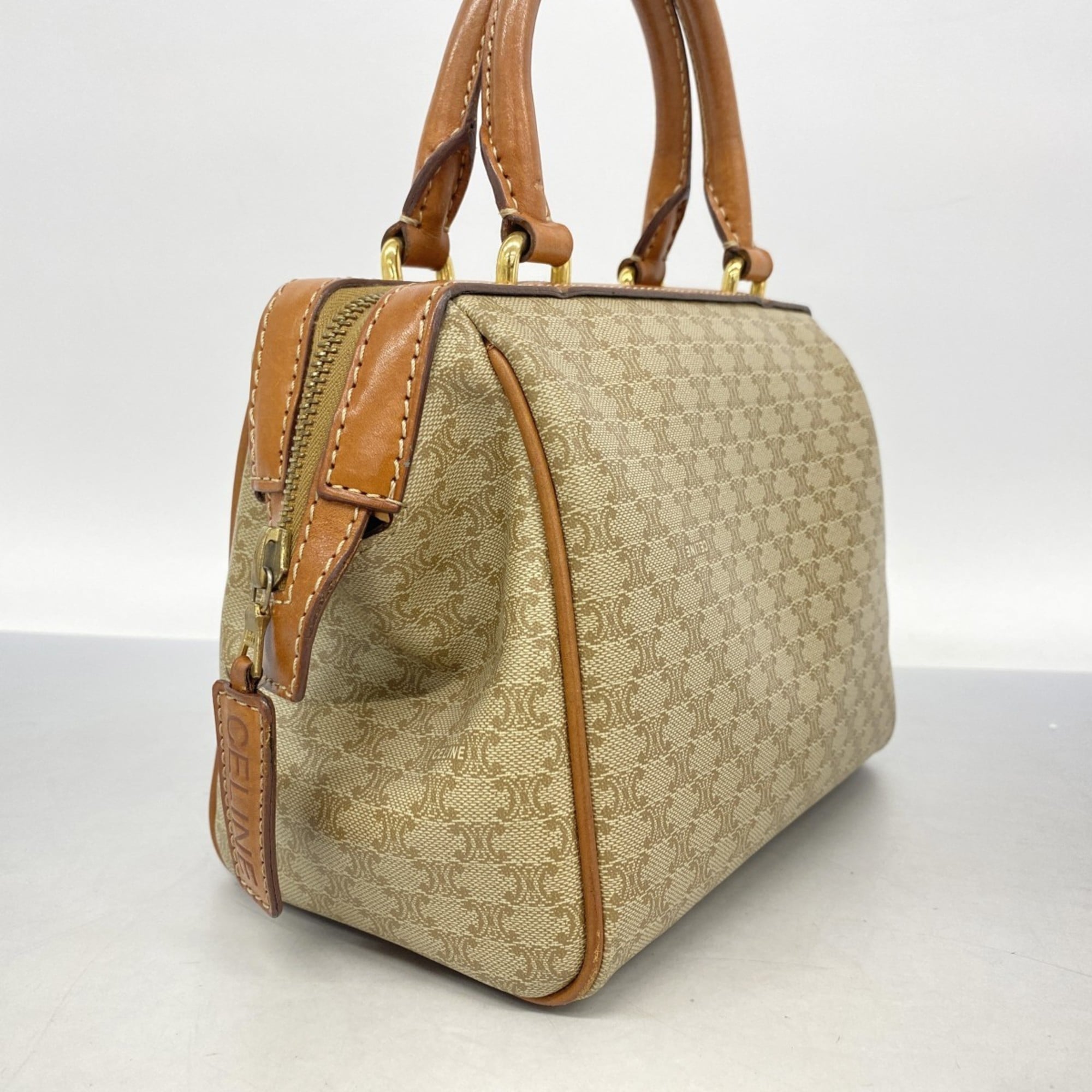 Celine Beige Pvc Handbag (Pre-Owned)