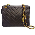 Chanel Black Leather Shoulder Bag (Pre-Owned)