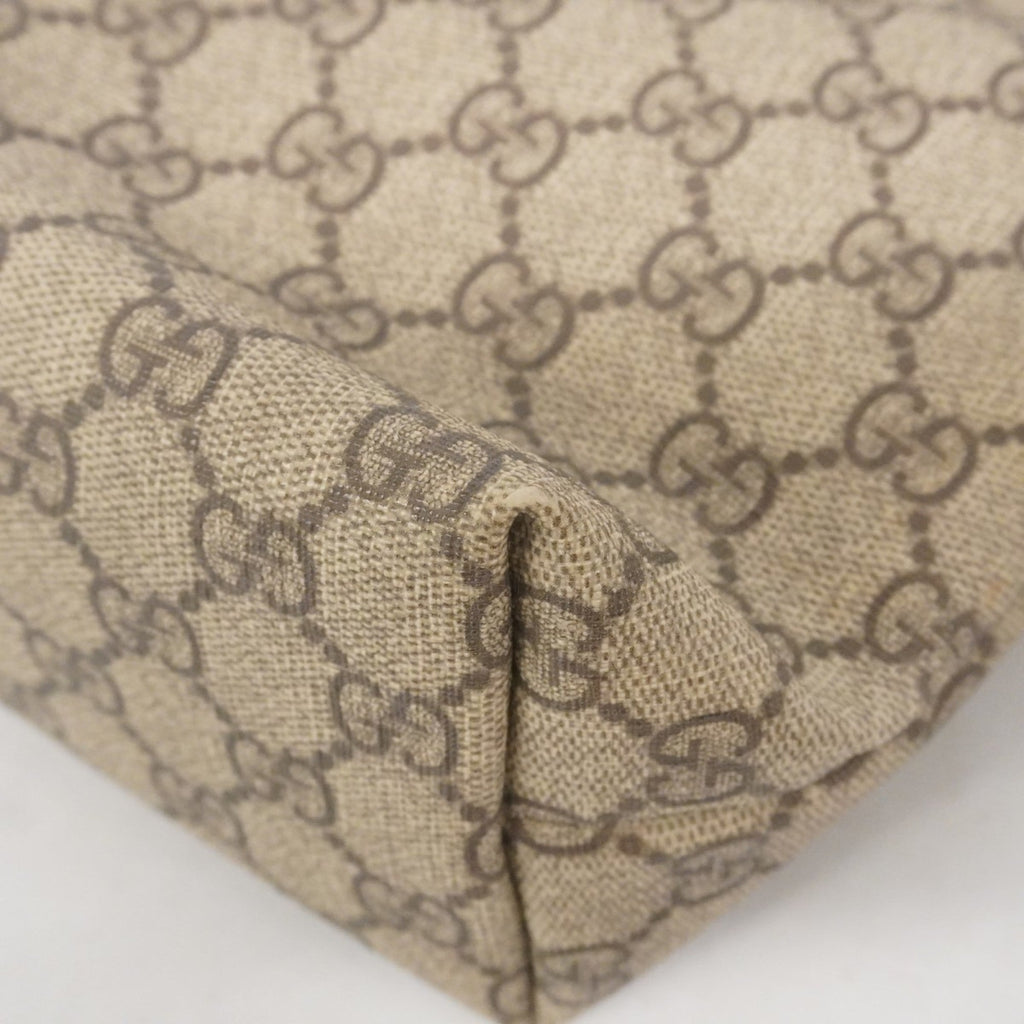 Gucci Beige Brown Pvc Handbag (Pre-Owned)