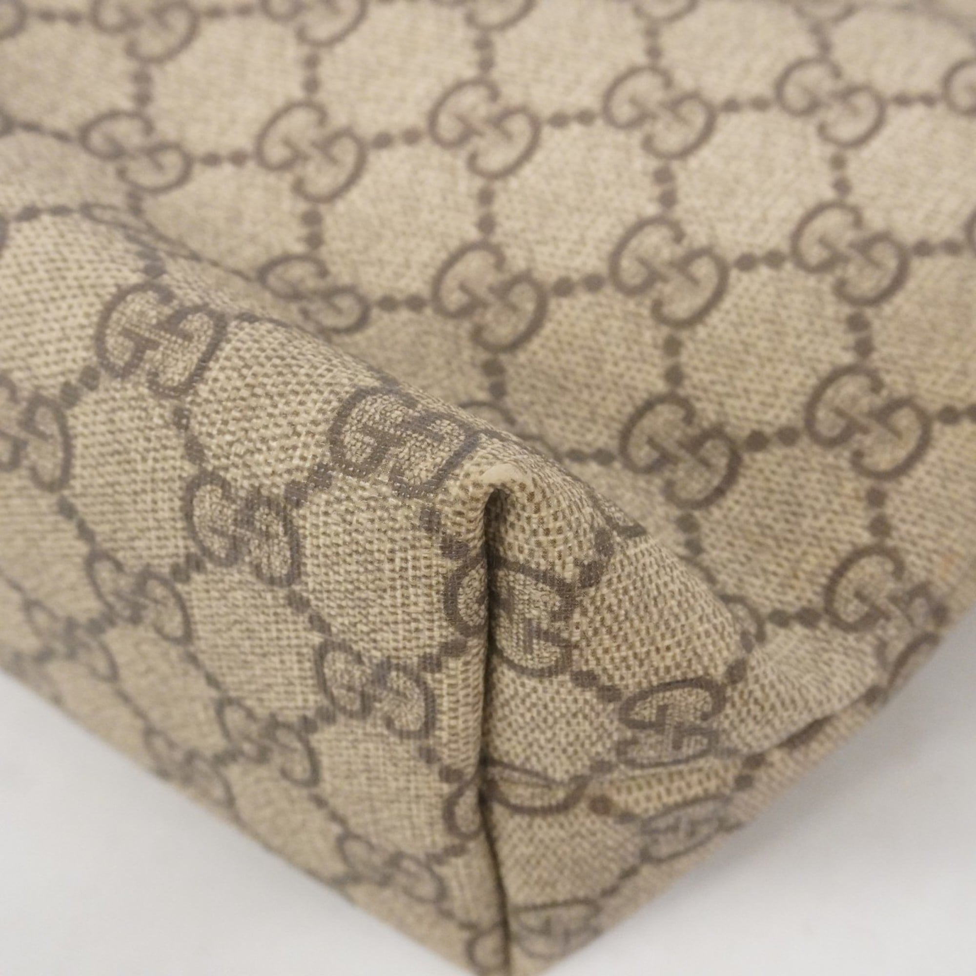 Gucci Beige Brown Pvc Handbag (Pre-Owned)