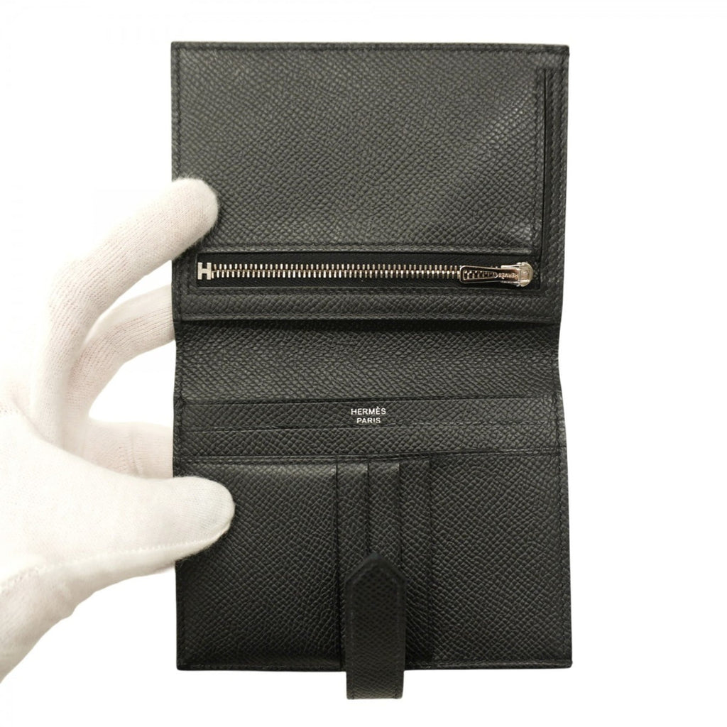 Hermes Black Epsom Leather Wallet (Bi-Fold) (Pre-Owned)