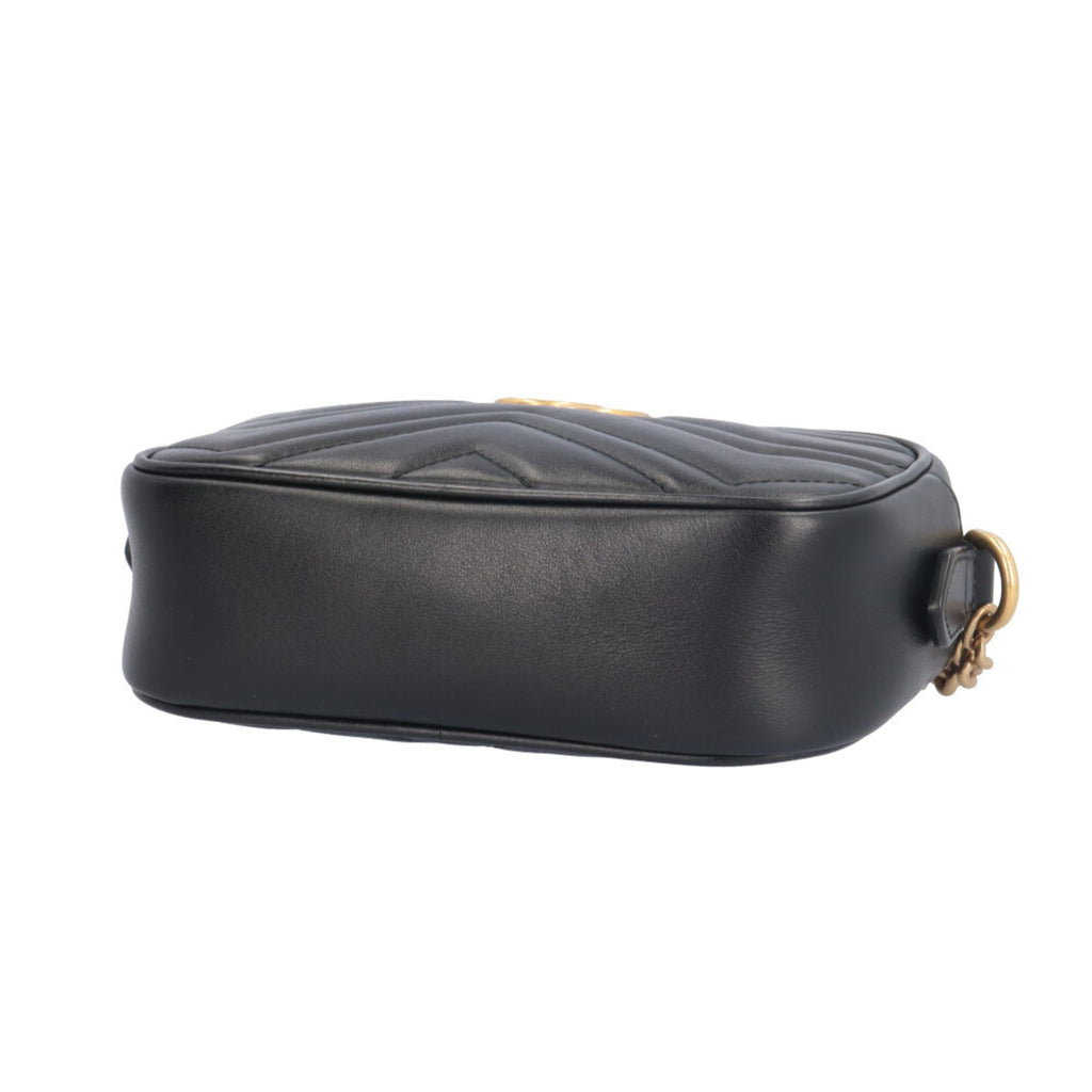 Gucci Black Leather Shoulder Bag (Pre-Owned)
