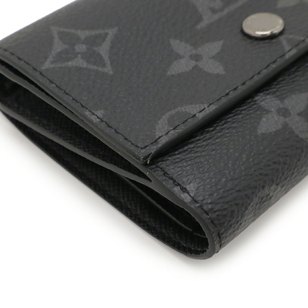 Louis Vuitton Monogram Eclipse Black Gray Monogram Eclipse Wallet (Tri-Fold) (Pre-Owned)