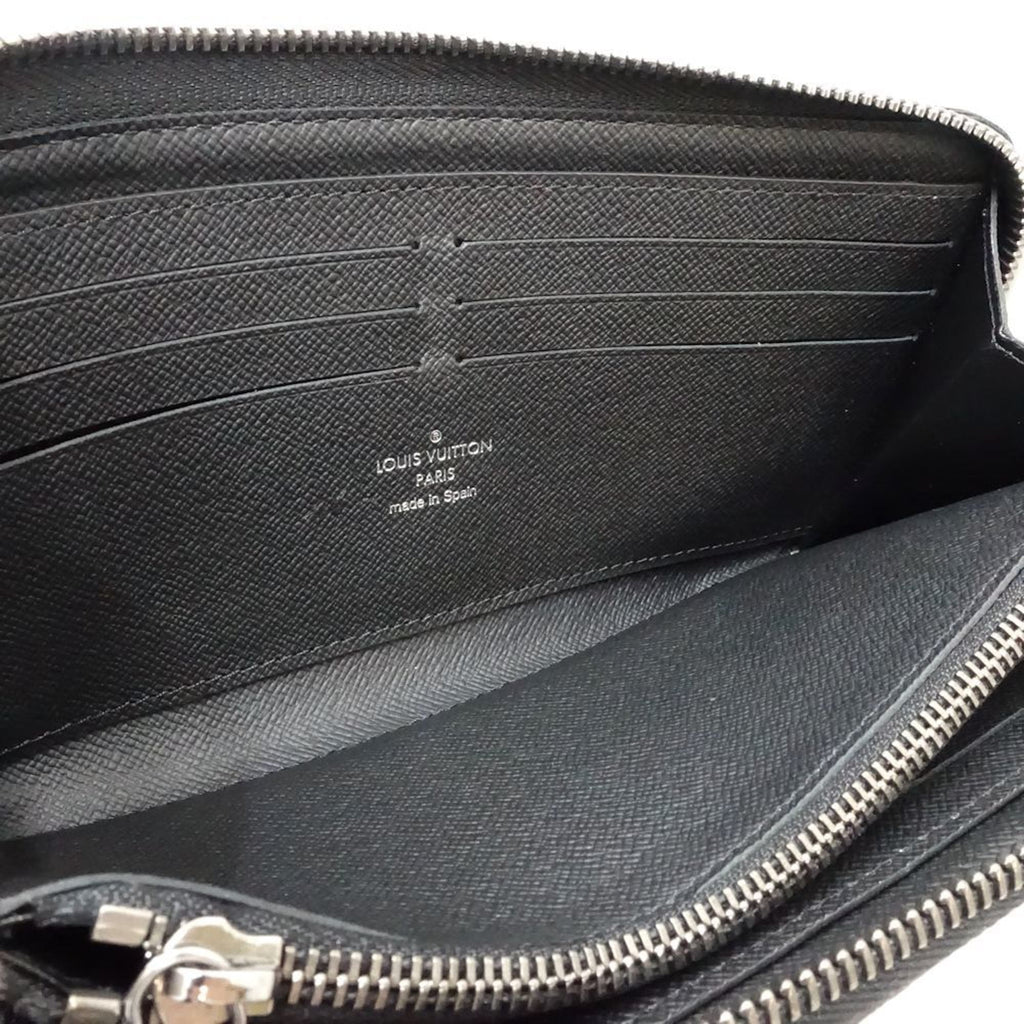Louis Vuitton Monogram Eclipse Monogram Eclipse Noir Monogram Eclipse Long Wallet (Bi-Fold) (Pre-Owned)