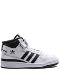 adidas Forum Mid Sneakers — Black/White — Size US M 10.5 - US W 12 — Front View